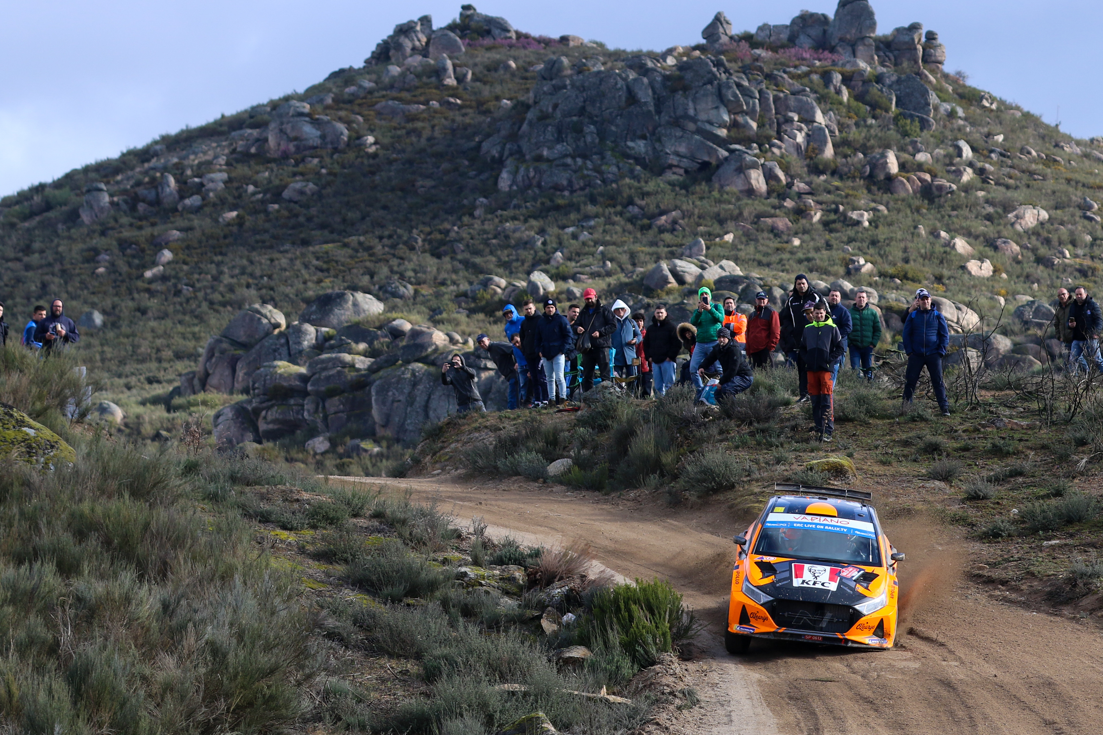 24 - Georg Linnamae (EST) / James Morgan (GBR) - RedGrey - Hyundai i20N - ERC Portugal 2023, March 10 2023, Fafe Portugal - Photo Edu Almeida / Zoommotorsport 