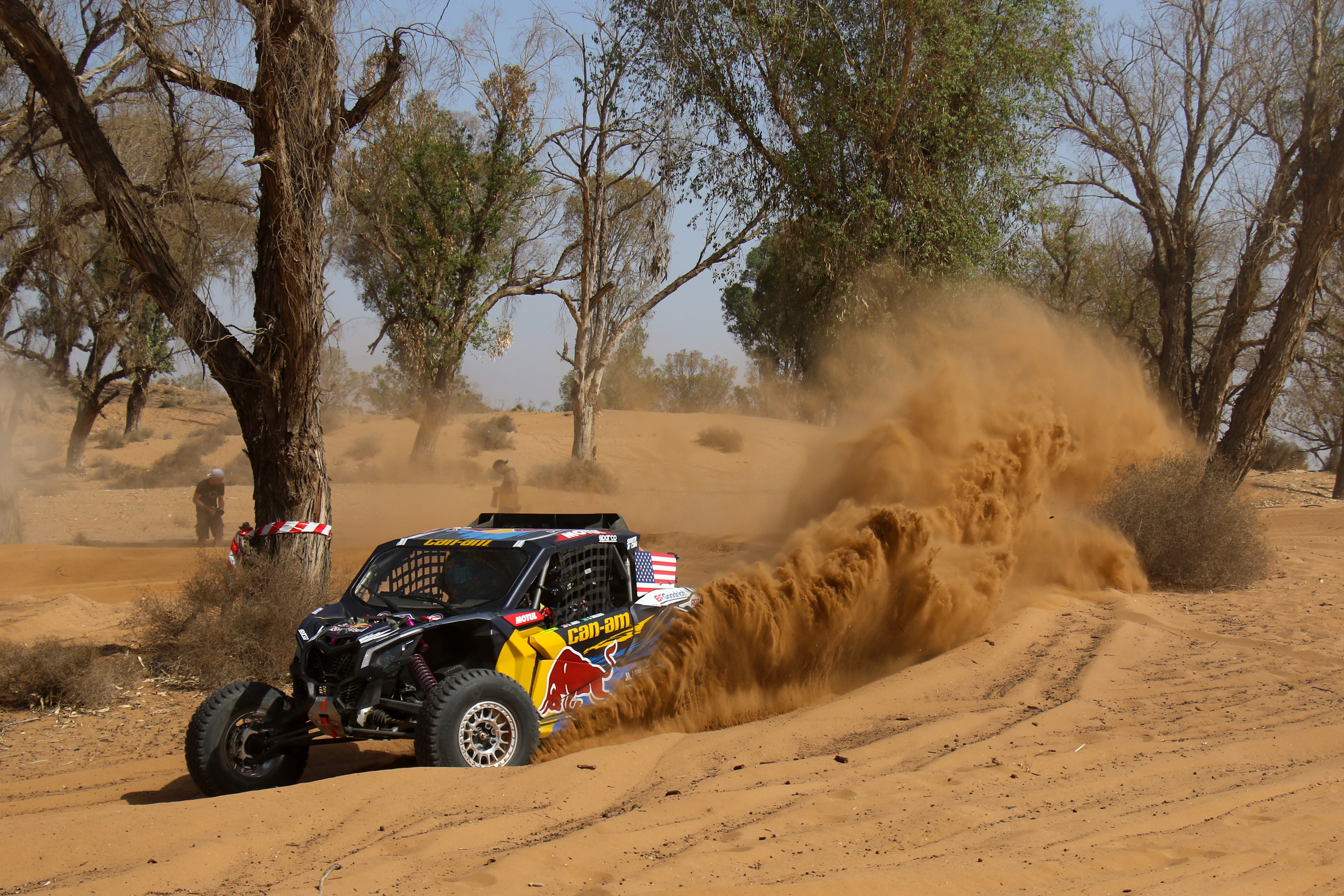 301 - Austin Jones (USA) / Gustavo Gugelmin (BRA) - Red Bull Off-Road Junior Team USA - Can-Am Maverick X3 - Rallye du Maroc 2023, October 11 2023, Agadir Morocoo - Photo Edu Almeida / Photos Dakar 