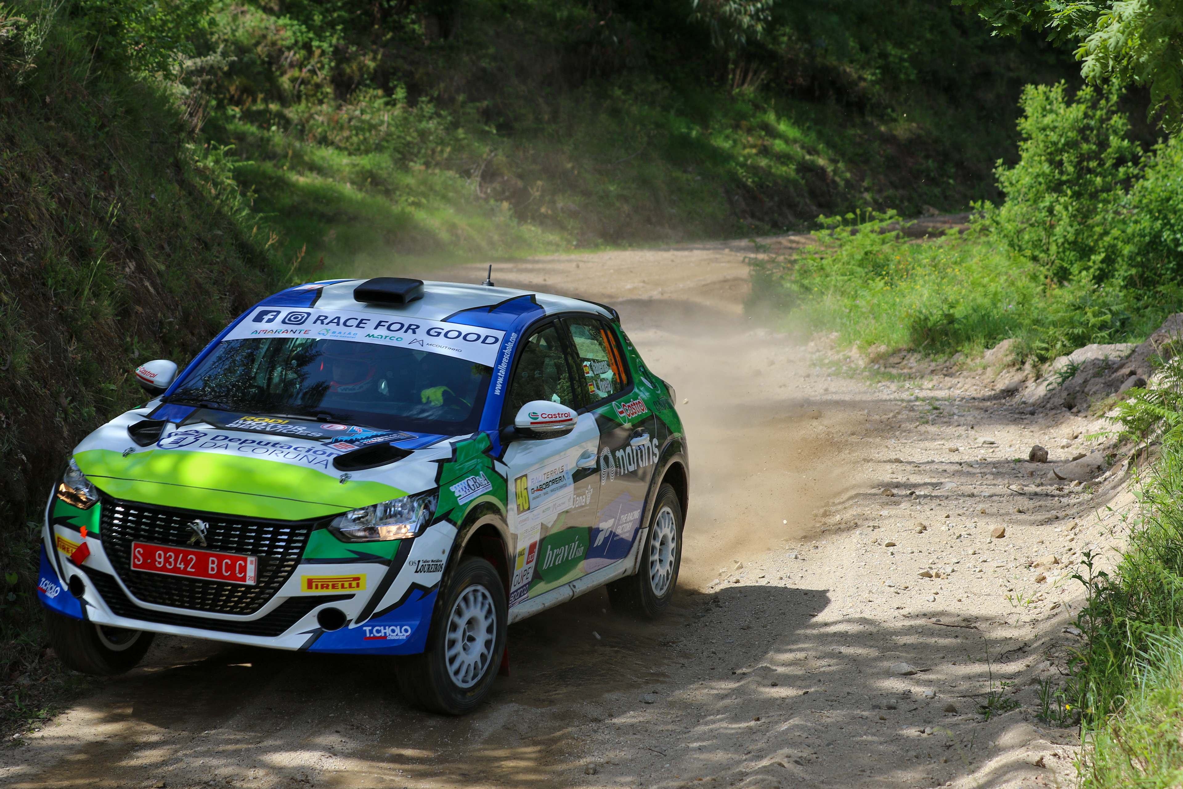 46 - Iago Gabeiras (ESP) / Adrian Varela (ESP) - Peugeot 208 Rally4 - Rali Terras D’Aboboreira 2023, April 28 2023, Amarante Portugal - Photo Edu Almeida / Zoom Motorsport 