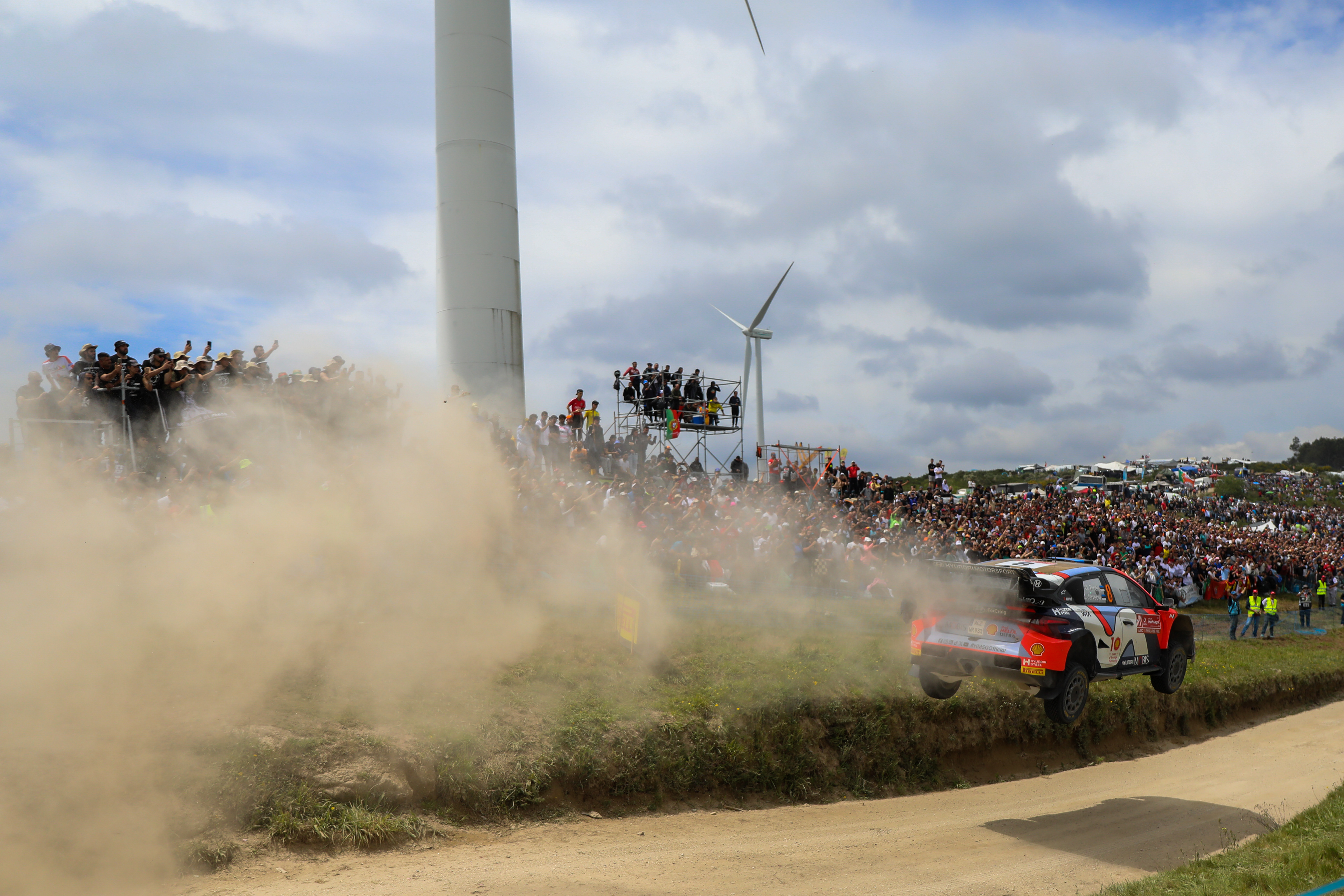 8 - Ott Tanak (EST) / Martin Jarveoja (EST) - Hyundai Shell Mobis World Rally Team - Hyundai i20N Rally1 Hybrid - WRC Portugal 2024, May 12, Fafe Portugal - Photo Edu Almeida / Zoom Motorsport
