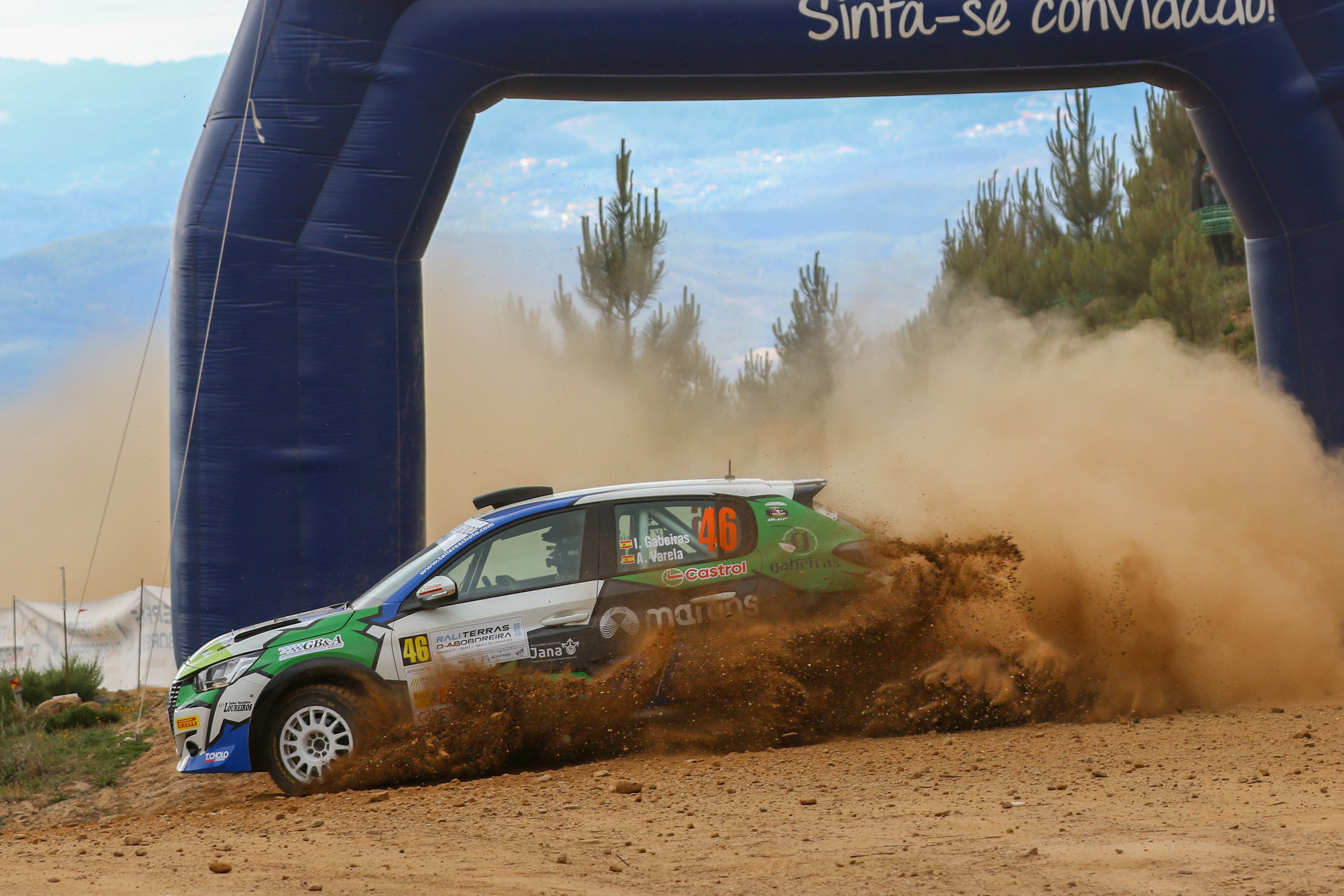 46 - Iago Gabeiras (ESP) / Adrian Varela (ESP) - Peugeot 208 Rally4 - Rali Terras D’Aboboreira 2023, April 28 2023, Amarante Portugal - Photo Edu Almeida / Zoom Motorsport 