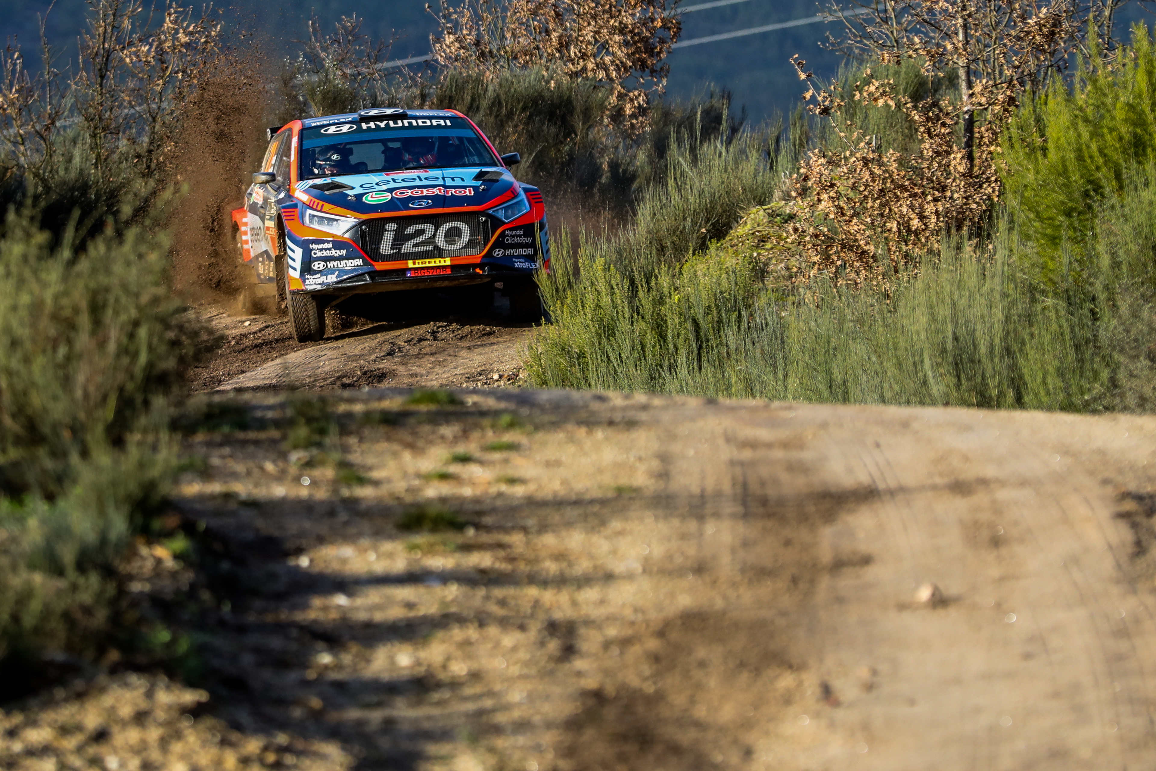 21 - Kris Meeke (GBR) / James Fulton (IRL) - Team Hyundai Portugal - Hyundai i20N Rally2 - Rally Serras de Fafe e Felgueiras 2024, February 23 2024, Fafe Portugal - Photo Edu Almeida / Zoom Motorsport
