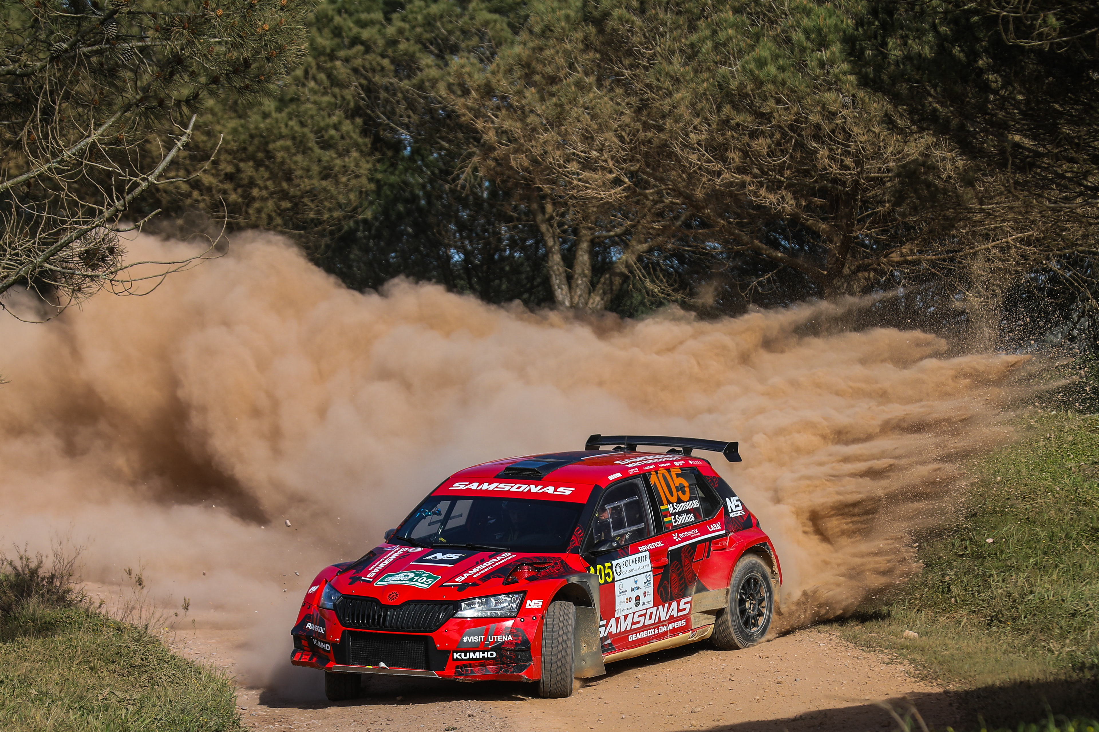 105 - Martynas Samsonas (LTU) / Ervinas Snitkas (LTU) - Skoda Fabia N5 - Rallye Casinos do Algarve 2024, March 14, Algarve Portugal - Photo Edu Almeida / Zoom Motorsport