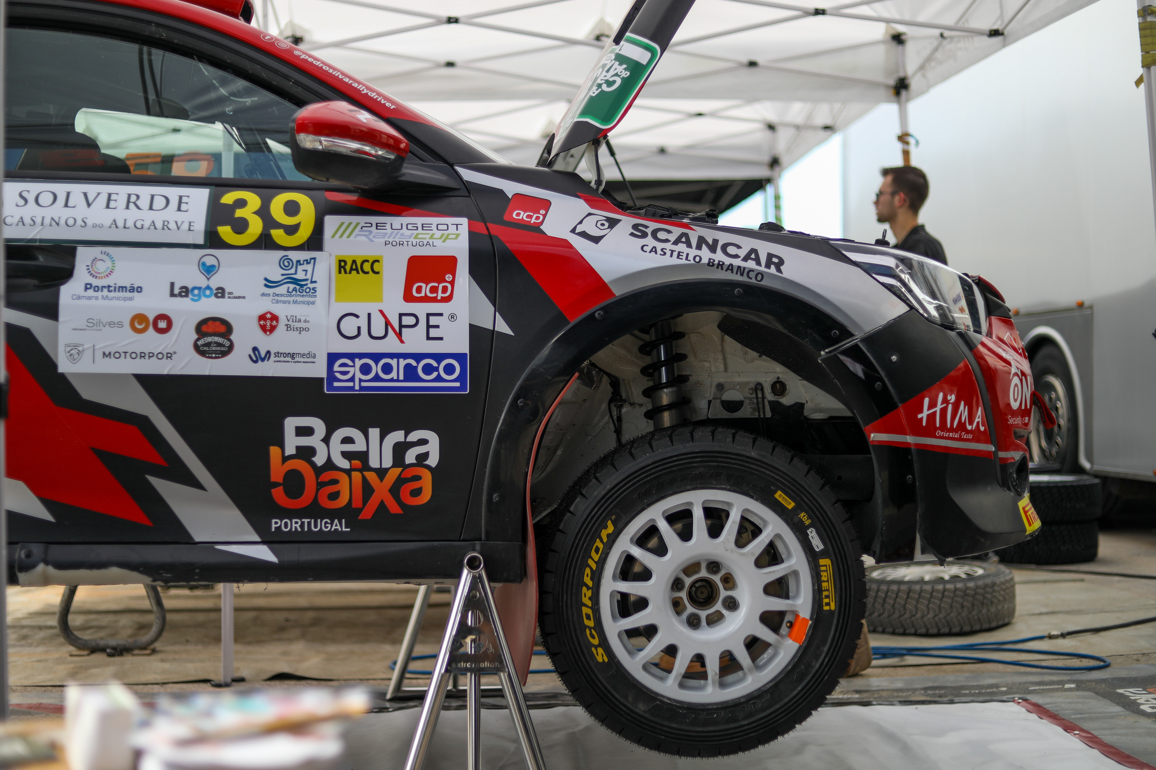 39 - Pedro Silva (PRT) / Roberto Santos (PRT) - Peugeot 208 Rally4 - Rallye Casinos do Algarve 2024, March 14, Algarve Portugal - Photo Edu Almeida / Zoom Motorsport