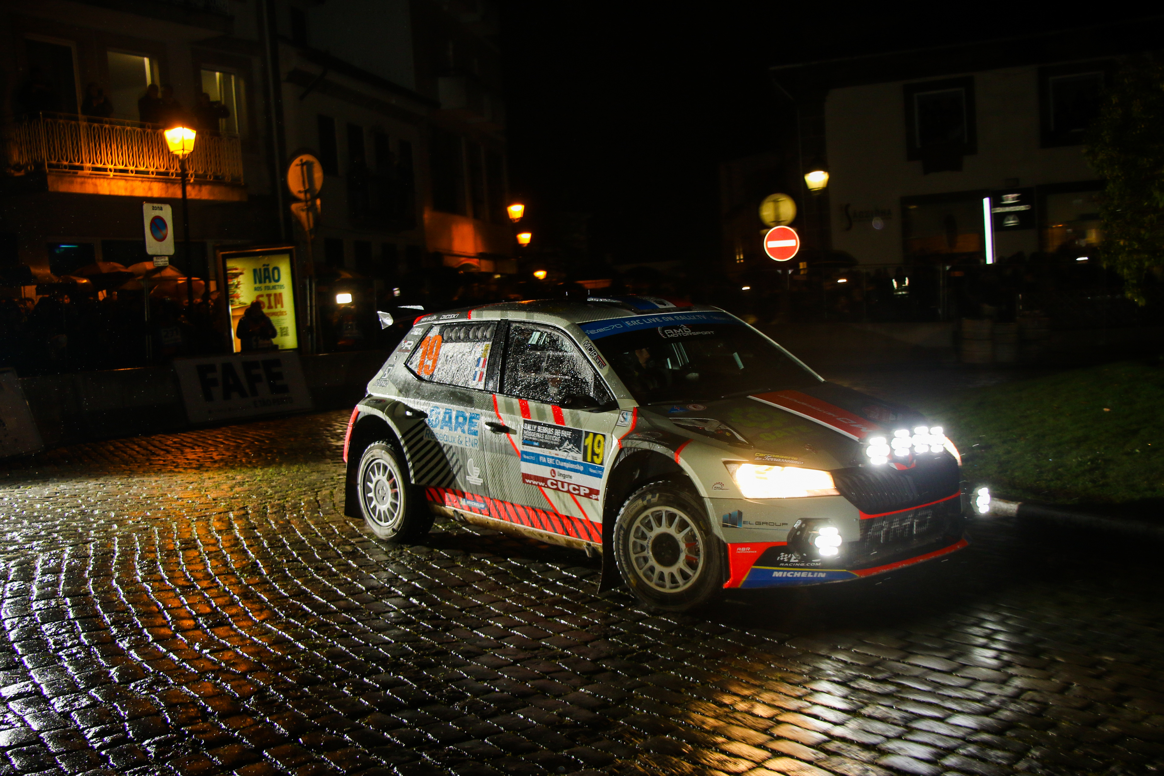 19 - Mathieu Franceschi (FRA) / Jules Escartefigue (FRA) - Skoda Fabia - ERC Portugal 2023, March 10 2023, Fafe Portugal - Photo Edu Almeida / Zoommotorsport 
