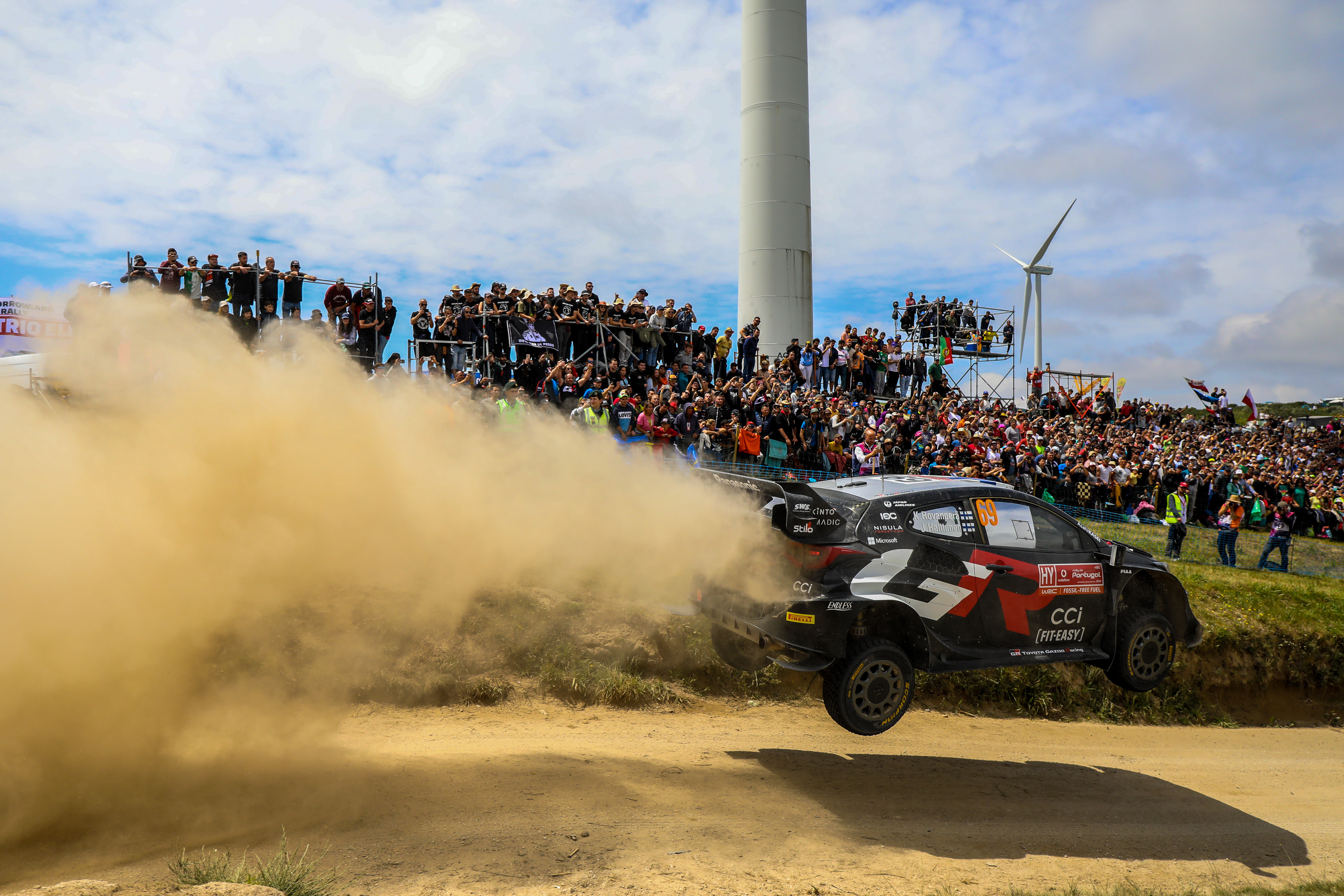 69 - Kalle Rovanpera (FIN) / Jonne Halttunen (FIN) - Toyota Gazoo Racing WRT - Toyota GR Yaris Rally1 Hybrid - WRC Portugal 2024, May 12, Fafe Portugal - Photo Edu Almeida / Zoom Motorsport 
