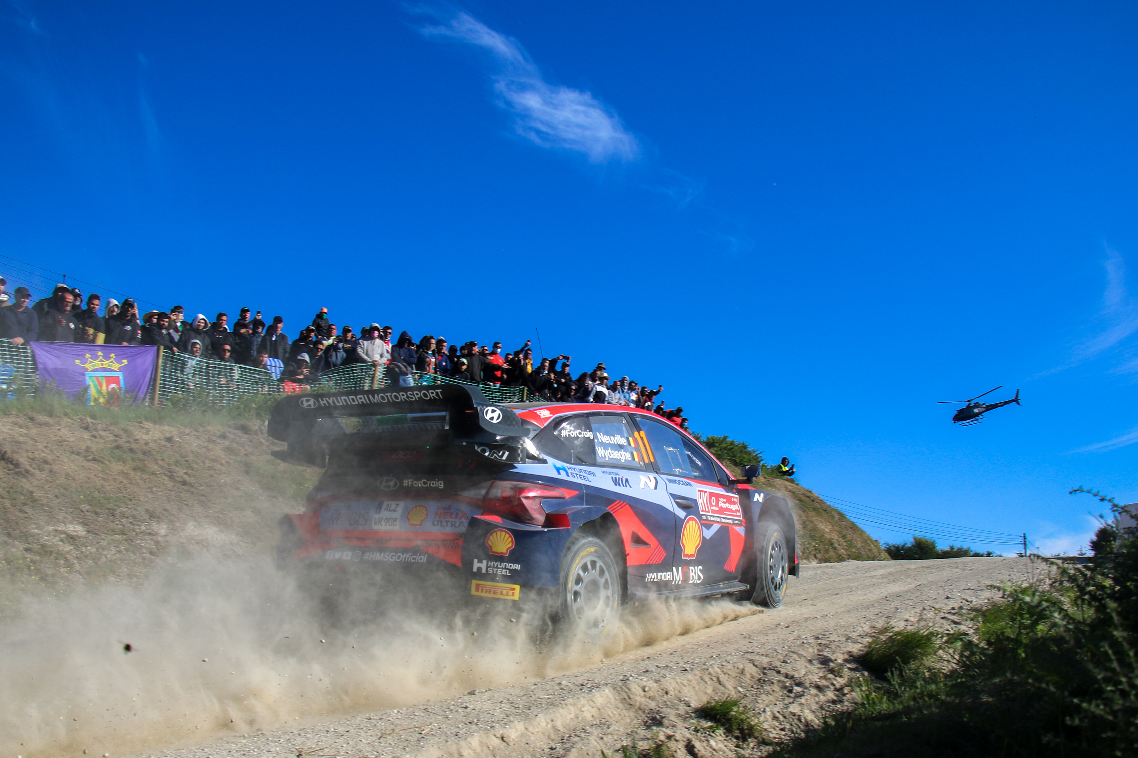 11 - Thierry Neuville (BEL) / Martijn Wydaeghe (BEL) - Hyundai Shell Mobis World Rally Team - Hyundai i20N Rally Hybrid - WRC Portugal 2023, May 14 2023, Fafe Portugal - Photo Edu Almeida / Zoom Motorsport 