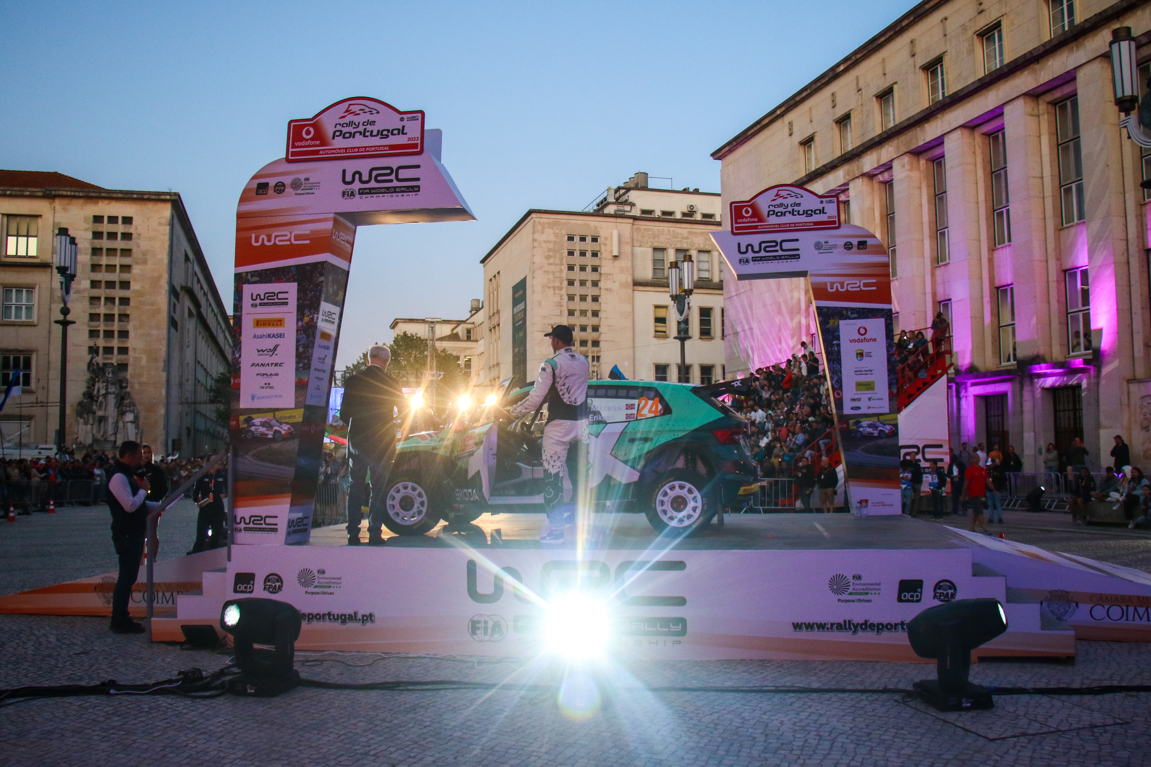 24 - Andreas Mikkelsen (NOR) / Torstein Eriksen (NOR) - Toksport WRT - Skoda Fabia RS - WRC Portugal 2023, May 11 2023, Coimbra Portugal - Photo Edu Almeida / Zoom Motorsport 