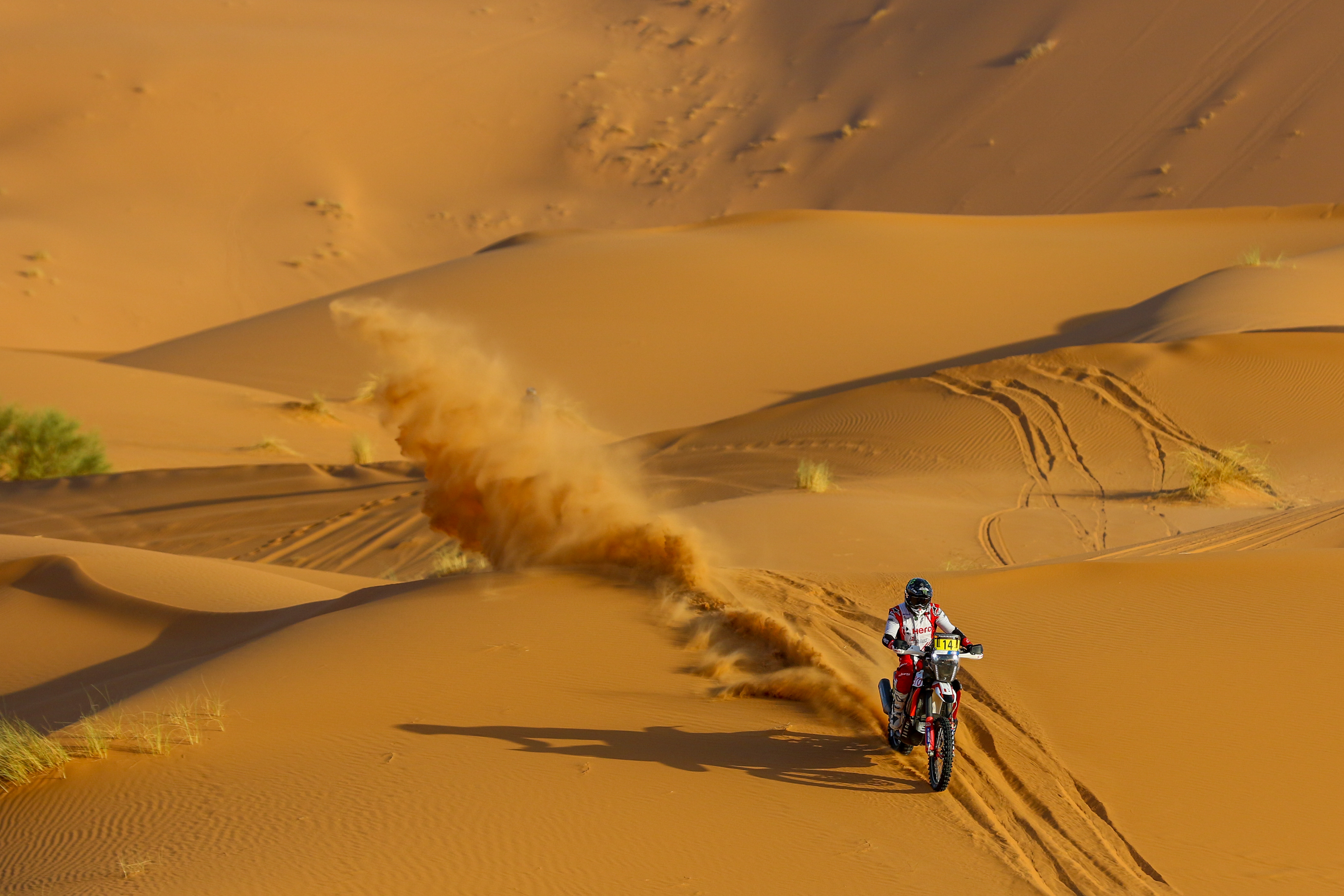 14 - Sebastian Bühler (DEU) - Hero Motorsports Team Rally - Hero 450 - Rallye du Maroc 2023, October 18 2023, Merzouga Morocoo - Photo Edu Almeida / Photos Dakar