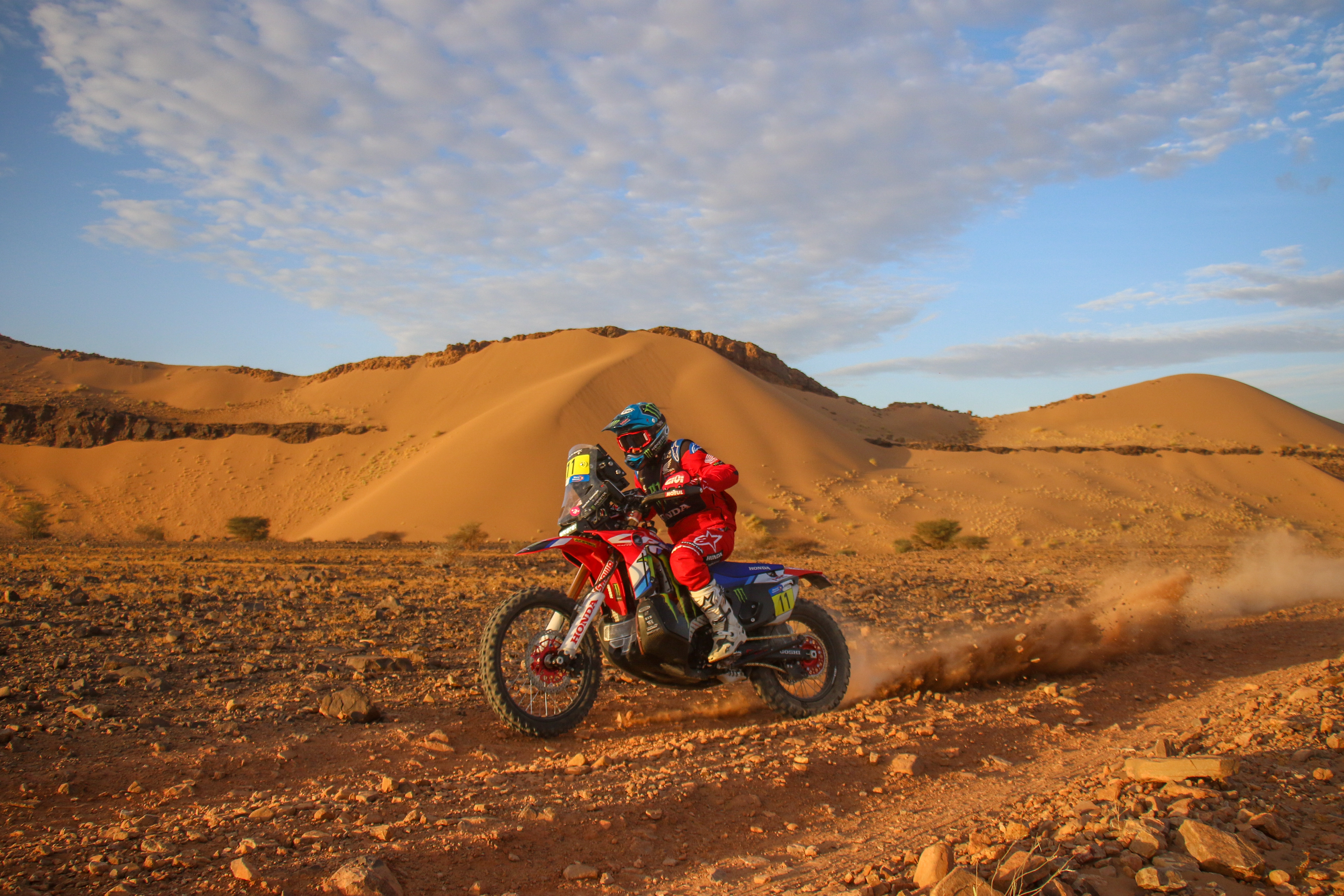 11 - Ignacio Cornejo (CHL) - Monster Energy Honda Team - Honda CRF 450 Rally, October 17 2023, Zagora Morocoo - Photo Edu Almeida / Photos Dakar