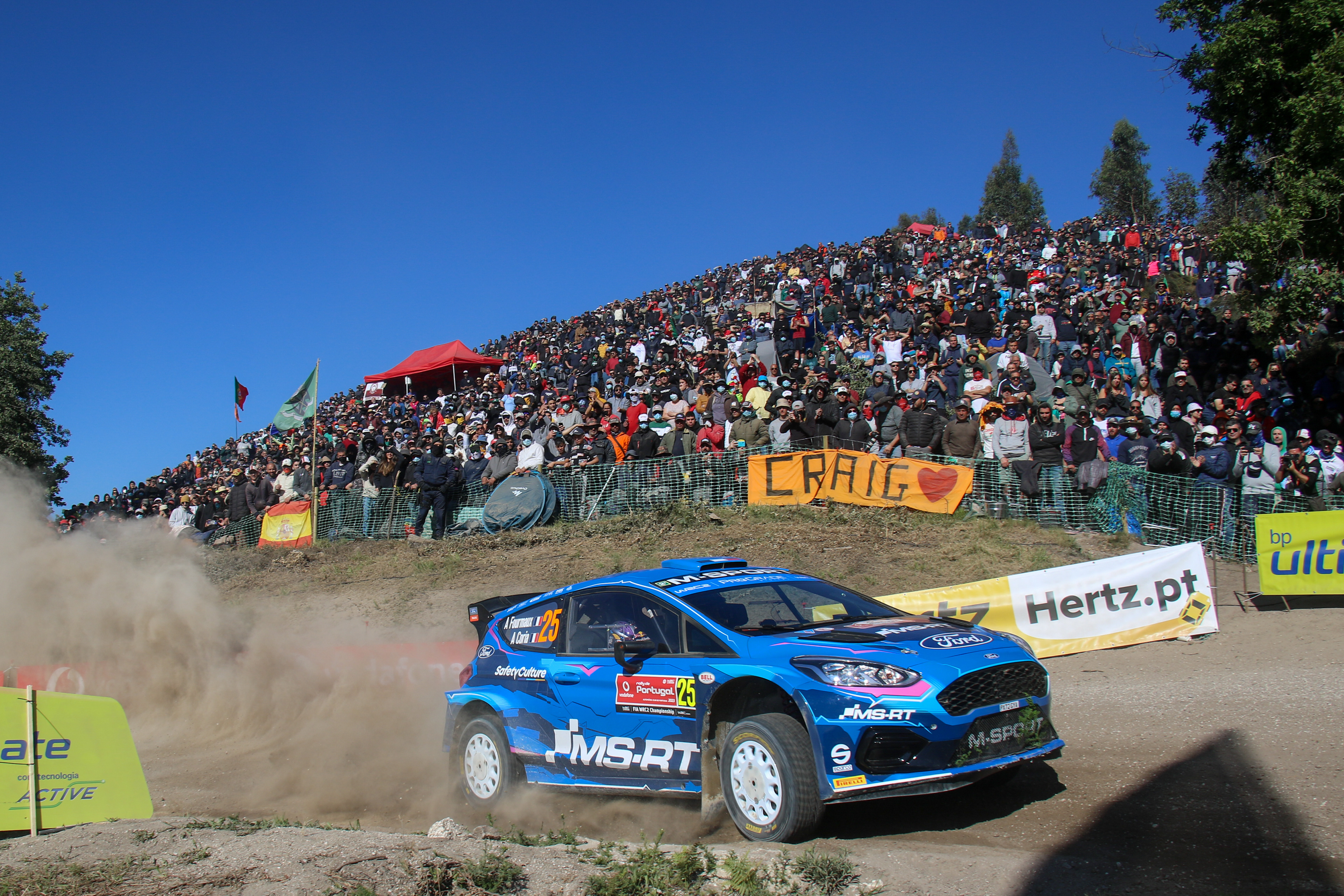 25 - Adrien Fourmaux (FRA) / Alexandre Coria (FRA) - M-Sport Ford Rally Team - Ford Fiesta MKII - WRC Portugal 2023, May 14 2023, Fafe Portugal - Photo Edu Almeida / Zoom Motorsport 