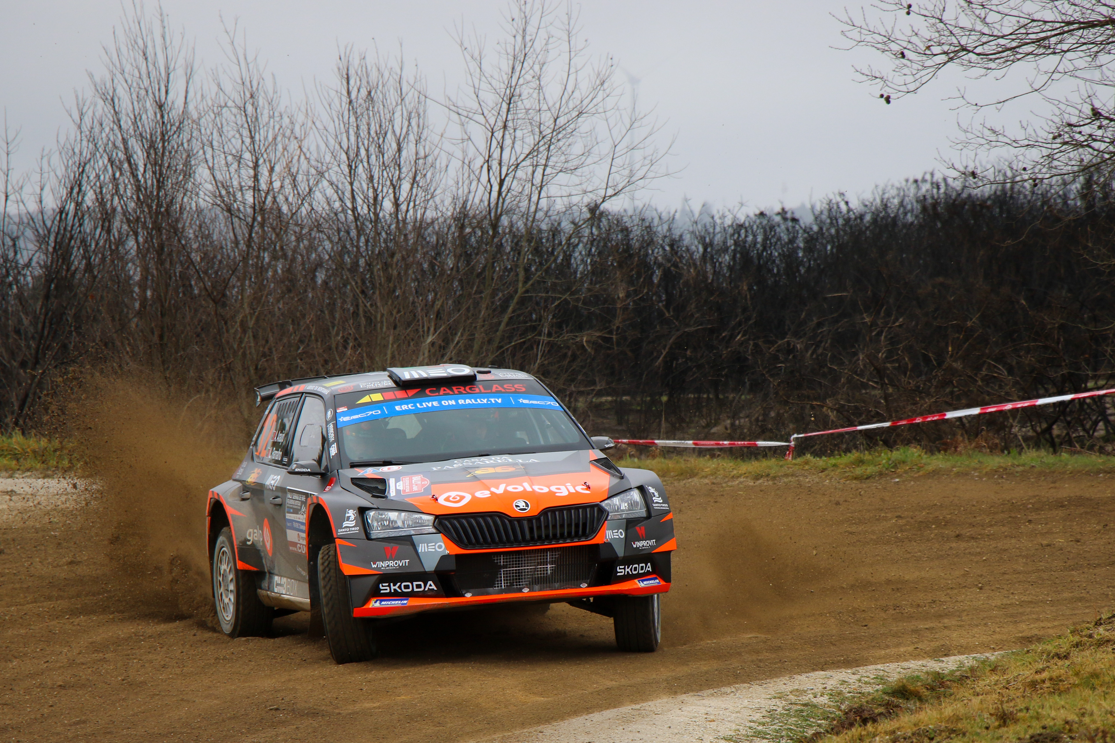 12 - Armindo Araujo (PRT) / Luís Ramalho (PRT) - The Racing Factory - Skoda Fabia EVO - ERC Portugal 2023, March 10 2023, Fafe Portugal - Photo Edu Almeida / Zoommotorsport 