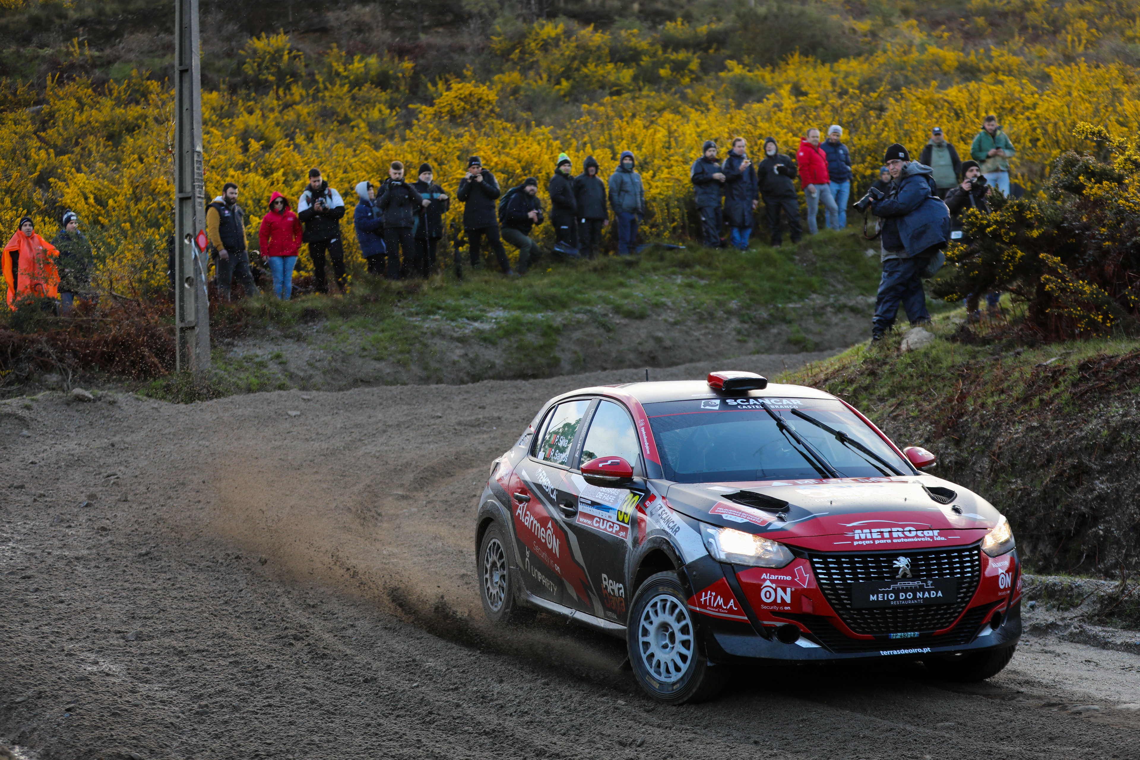 39 - Pedro Silva (PRT) / Roberto Santos (PRT) - Peugeot 208 Rally4 - Rally Serras de Fafe e Felgueiras 2024, February 23 2024, Fafe Portugal - Photo Edu Almeida / Zoom Motorsport