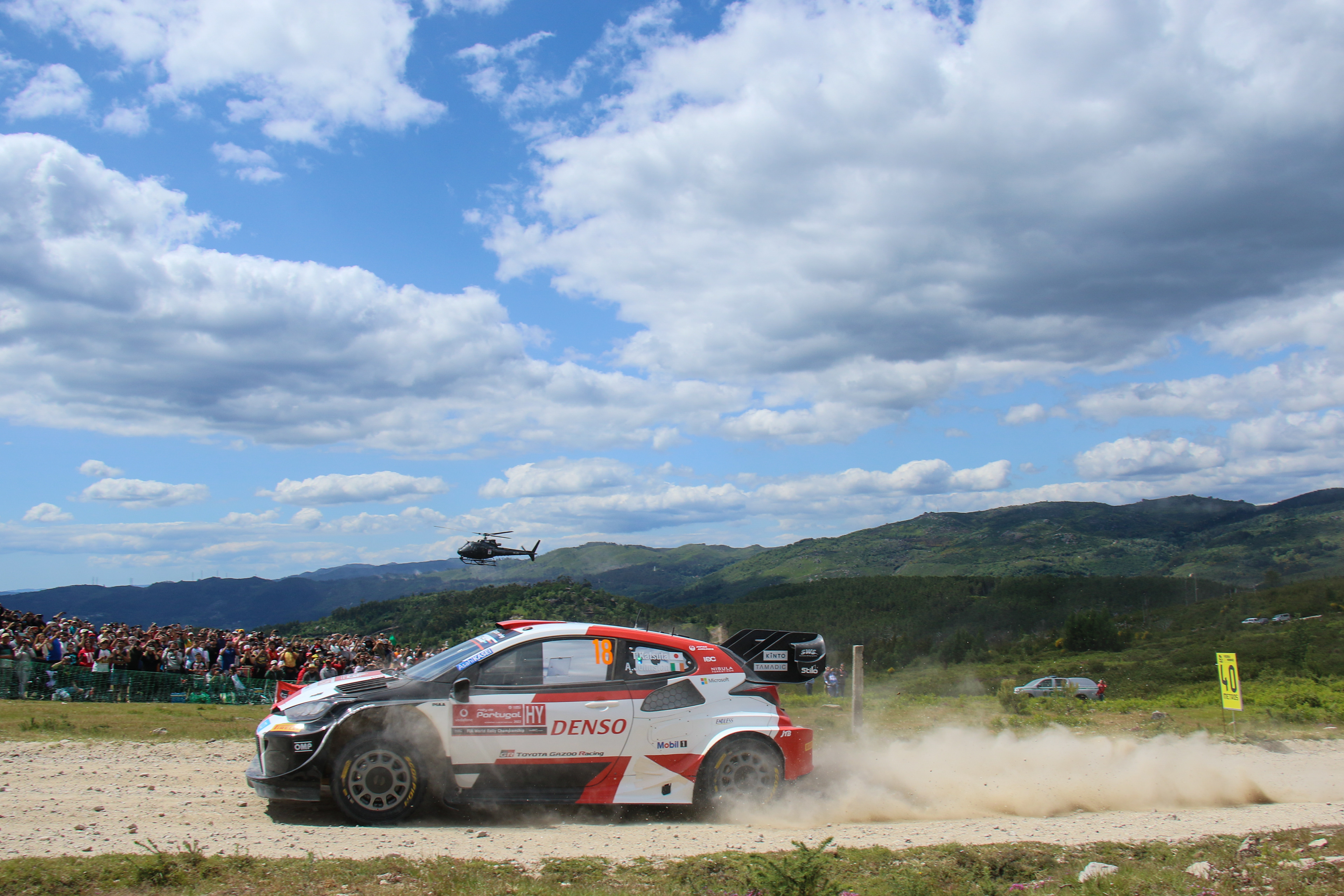 18 - Takamoto Katsuta (JPN) / Aaron Johnston (IRL) - Toyota Gazoo Racing WRT - Toyota GR Yaris Rally1 Hybrid - WRC Portugal 2023, May 13 2023, Vieira do Minho Portugal - Photo Edu Almeida / Zoom Motorsport 