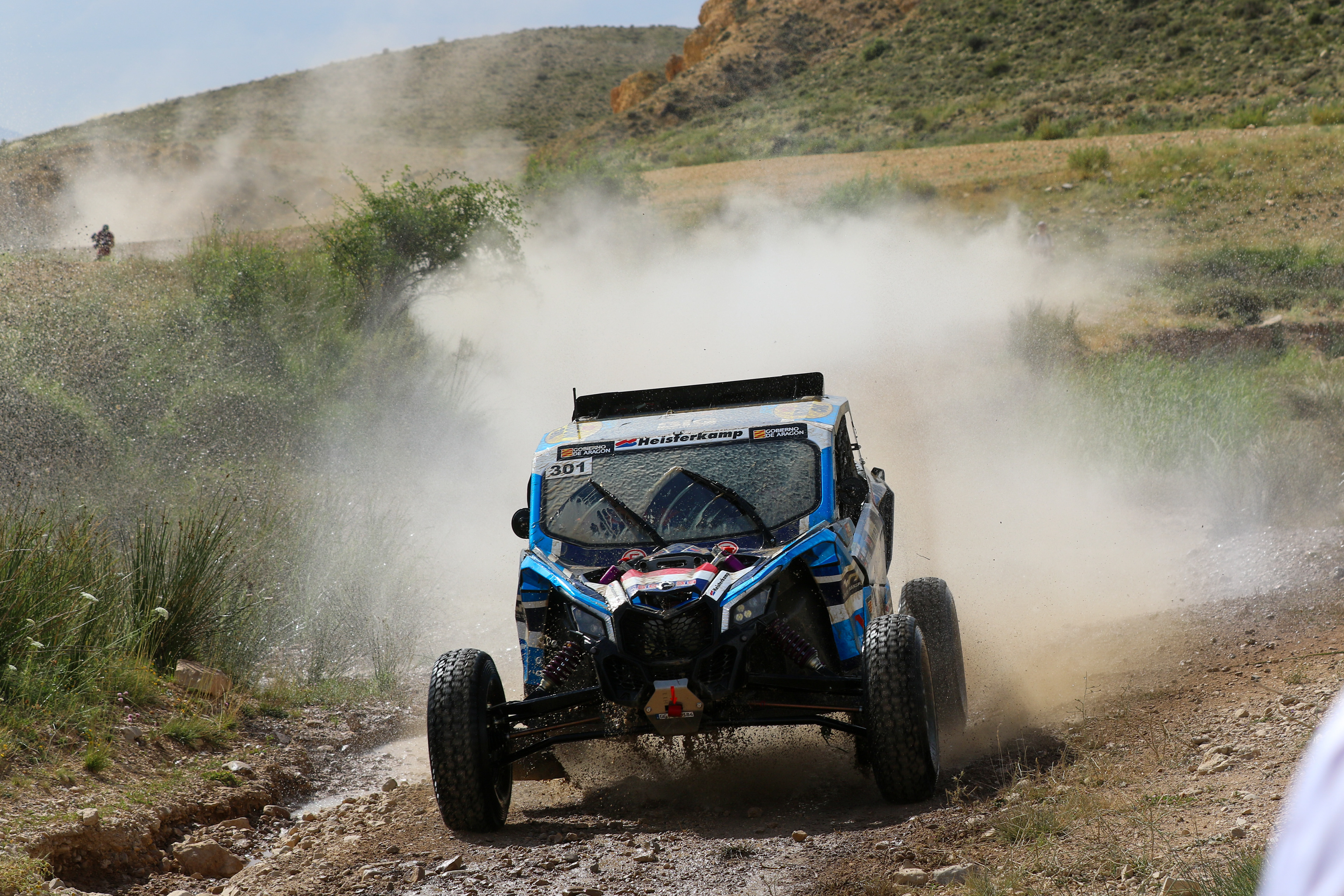 301 - Erik Van Loon (NLD) / Hein Verschueren (NLD) - South Racing Can-Am - Can Am Maverick X3 - Baja Aragon 2023, July 20 2023, Teruel Spain - Photo Edu Almeida / Photos Dakar