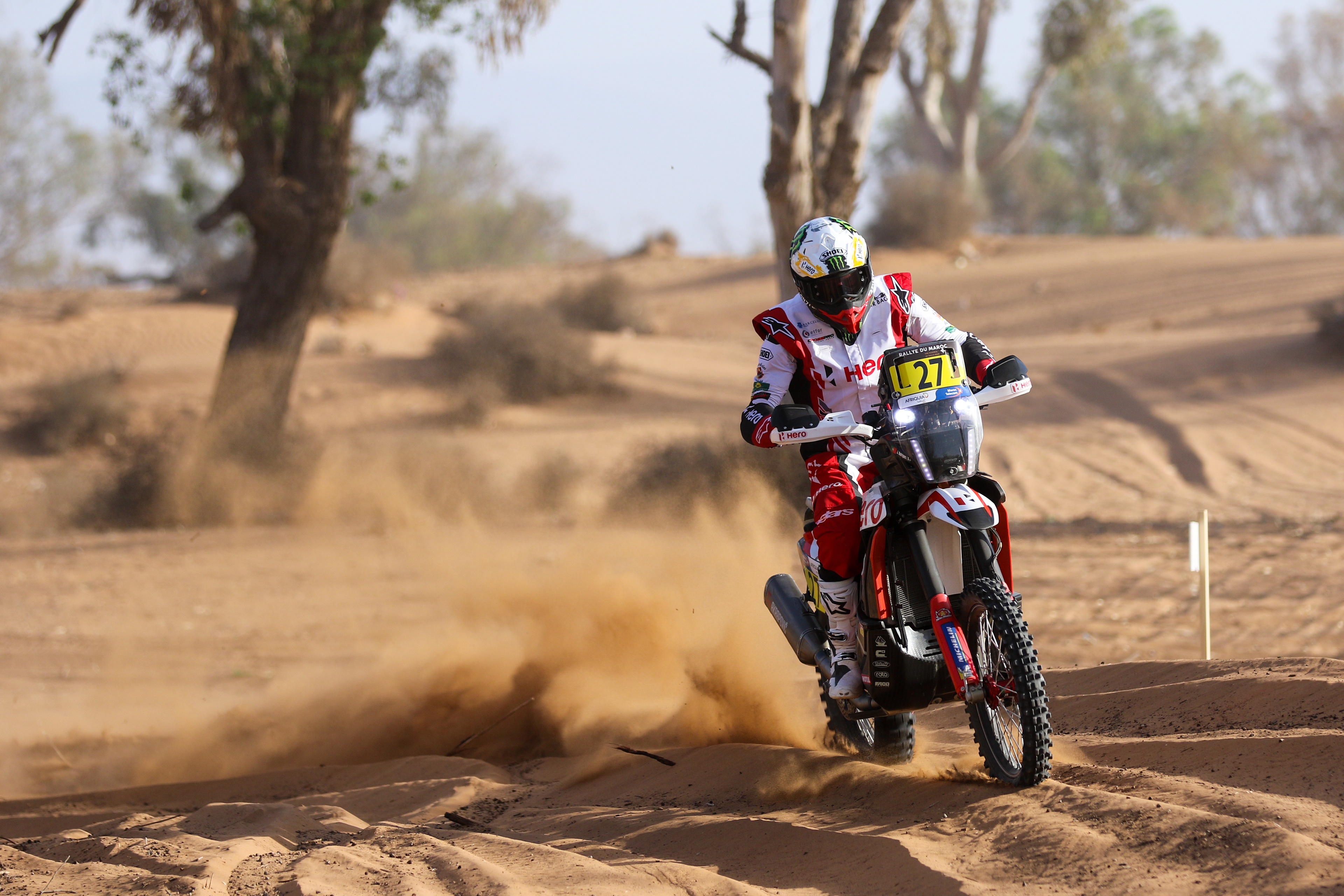 27 - Joaquim Rodrigues (PRT) / - Hero Motorsports Team Rally - Hero 450 - Rallye du Maroc 2023, October 11 2023, Agadir Morocoo - Photo Edu Almeida / Photos Dakar 