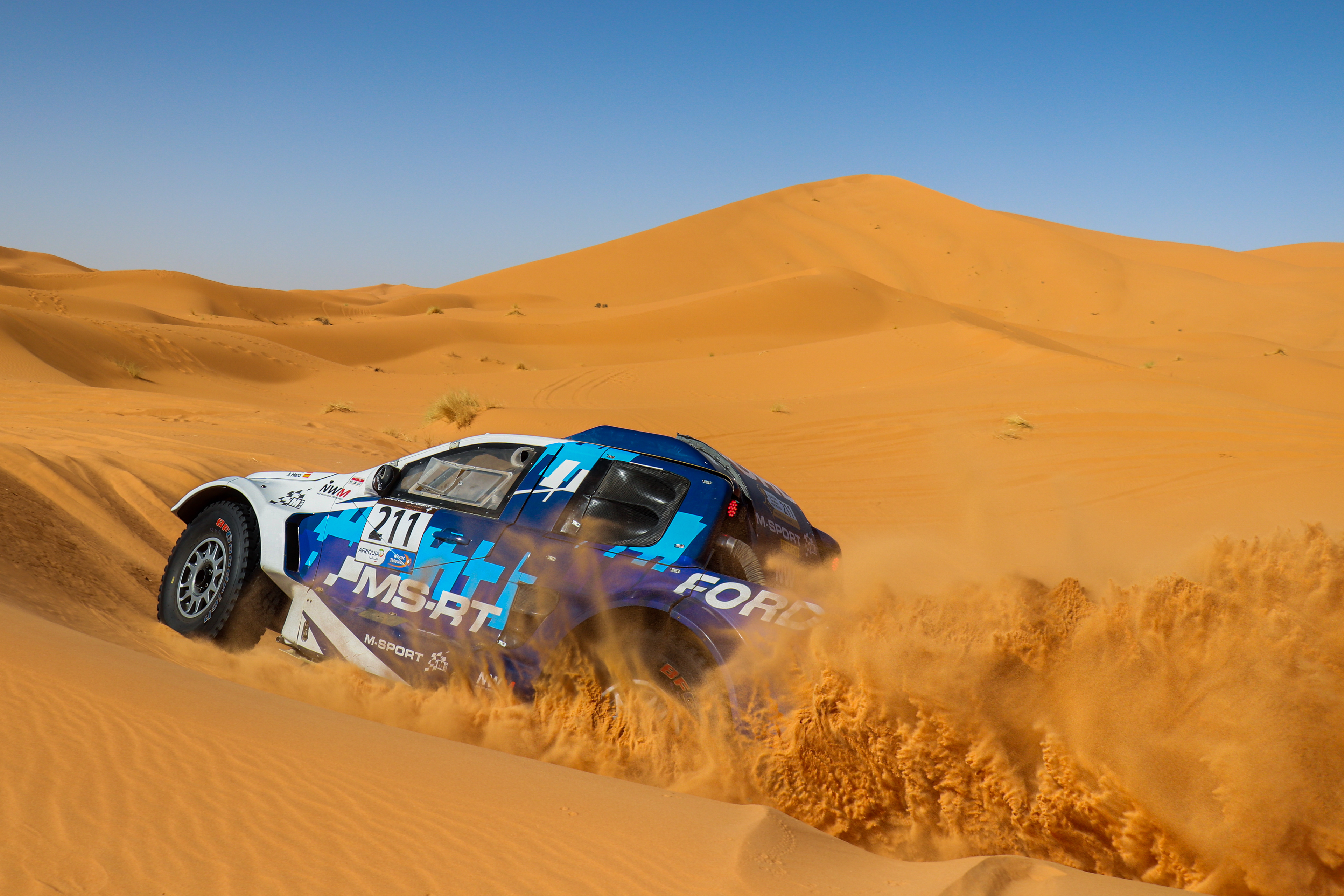 211 - Nani Roma (ESP) / Alex Haro Bravo (ESP) - M-Sport Ford World Rally Team - Ford Ranger, October 18 2023, Merzouga Morocoo - Photo Edu Almeida / Photos Dakar