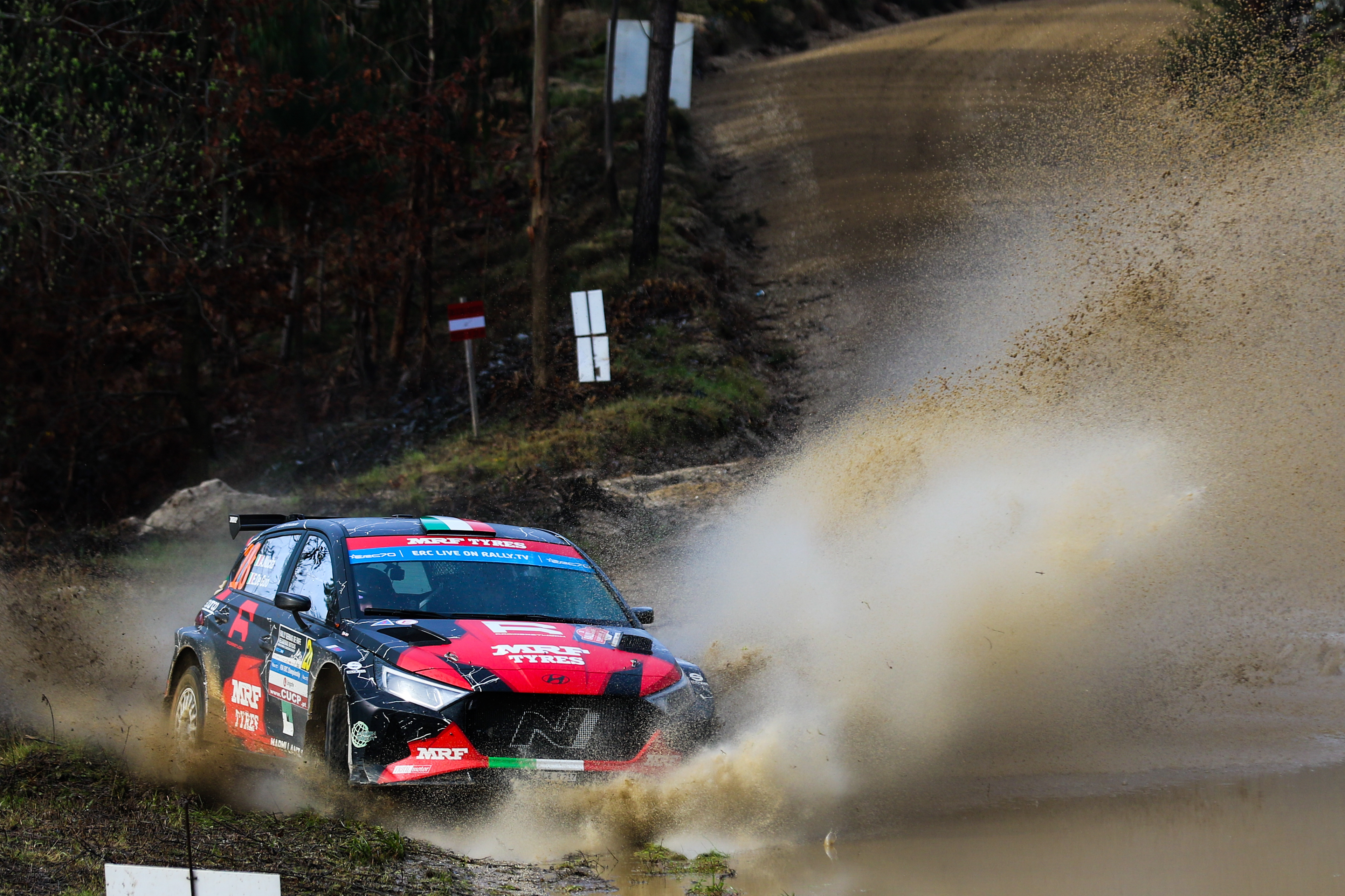 28 - Andrea Nucita (ITA) / Elia de Guio (ITA) - Racing Network - Hyundai i20N - ERC Portugal 2023, March 10 2023, Fafe Portugal - Photo Edu Almeida / Zoommotorsport 