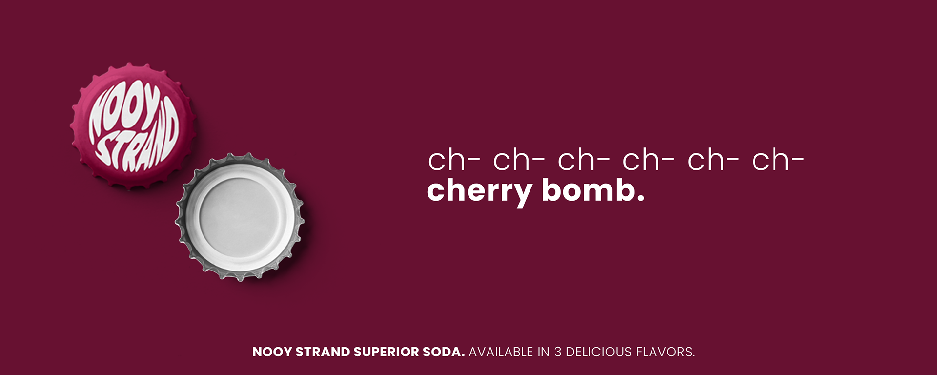 "Nooy Strand Superior Soda" Fictional Brand Creation + Image. 2022.