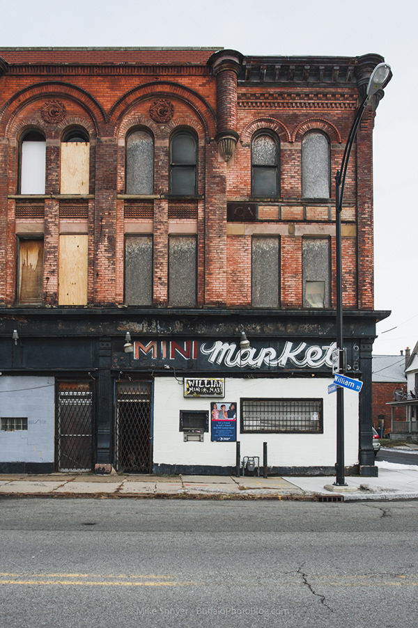 Photography of Buffalo, NY vintage storefronts