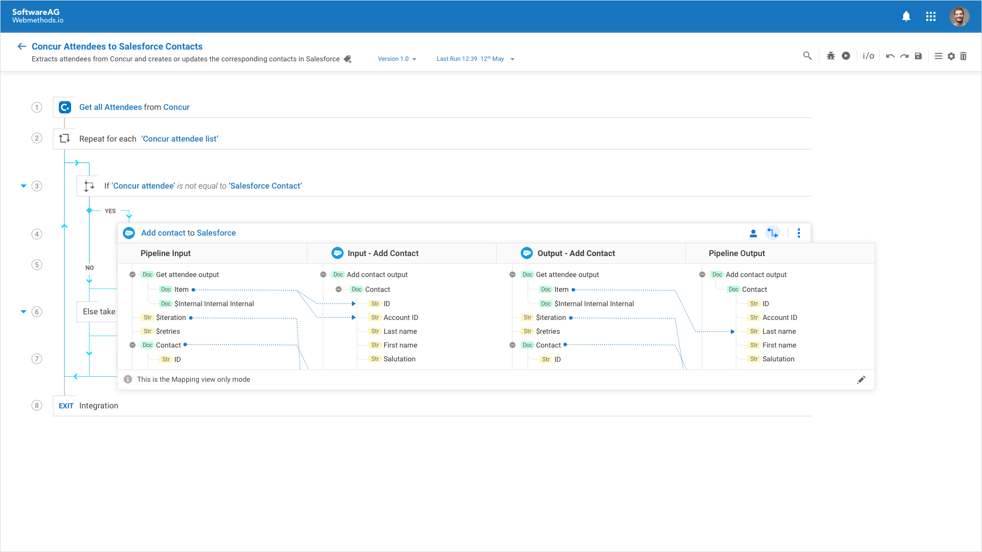 Data mapper - Mini view at the step level