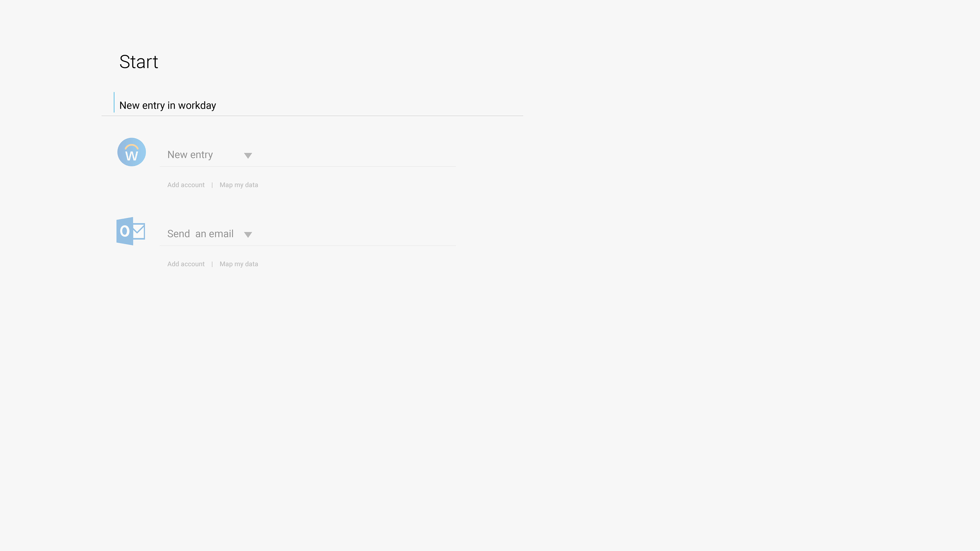 User starts typing in simple english to start creating integration.