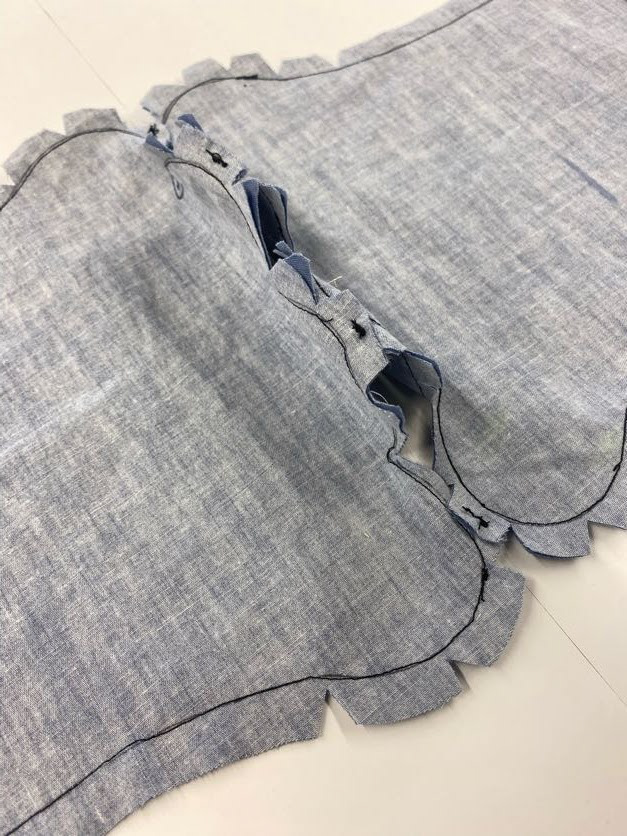 Sewing together the fingertips