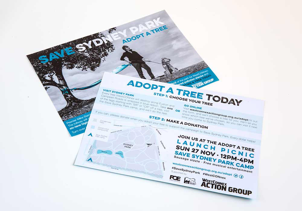 Save Sydney Park A6 Flyer