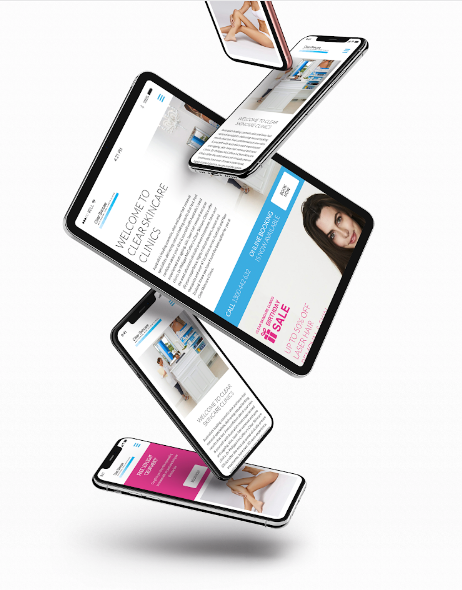 Initial site on mobile devices