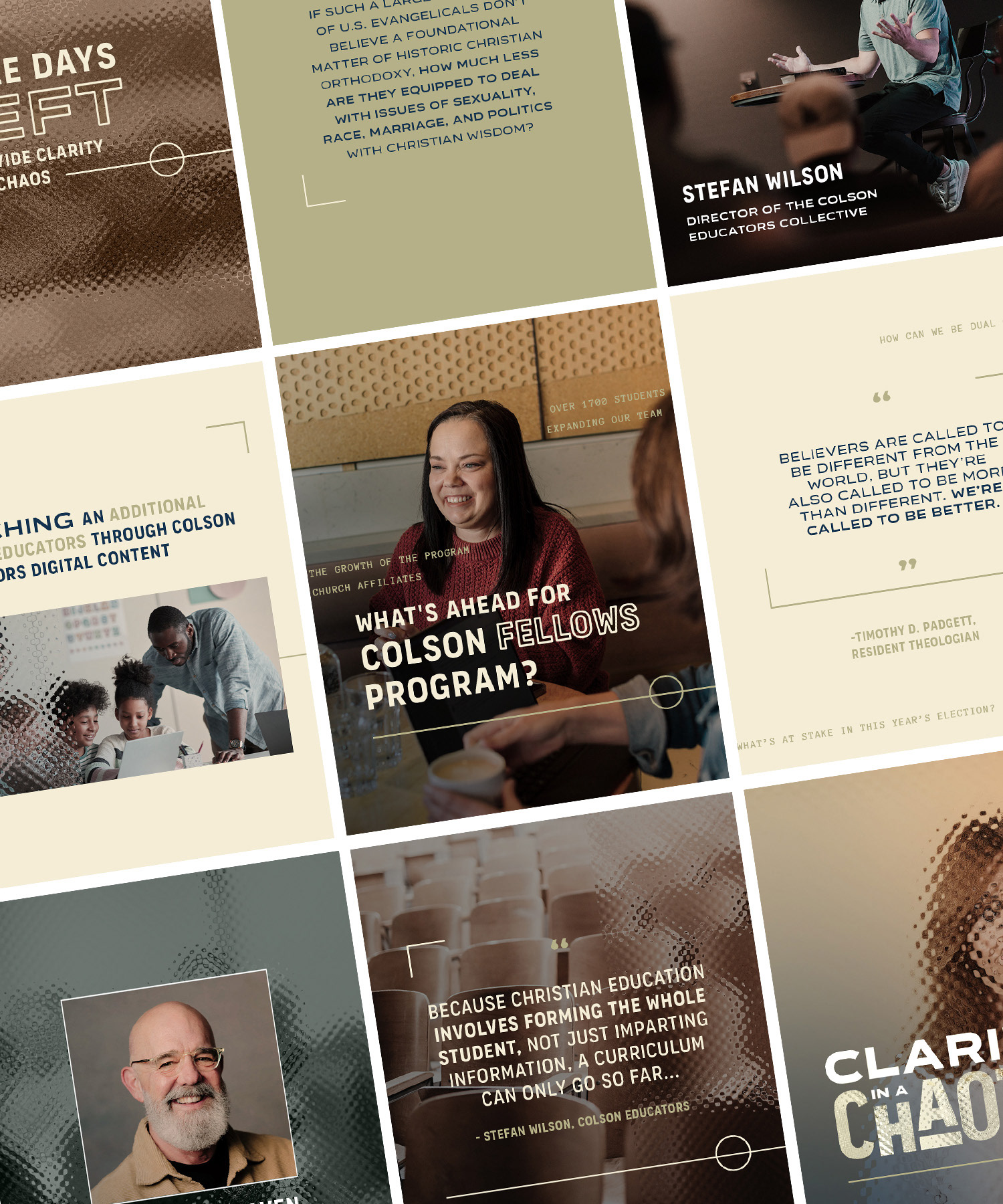 grid of social media package