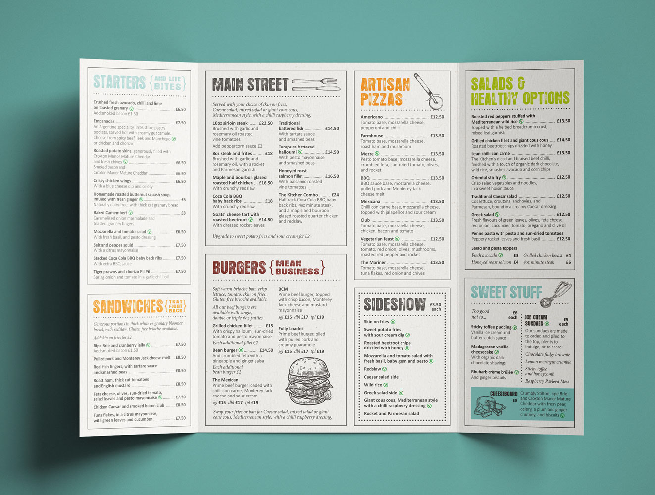 Menu interior
