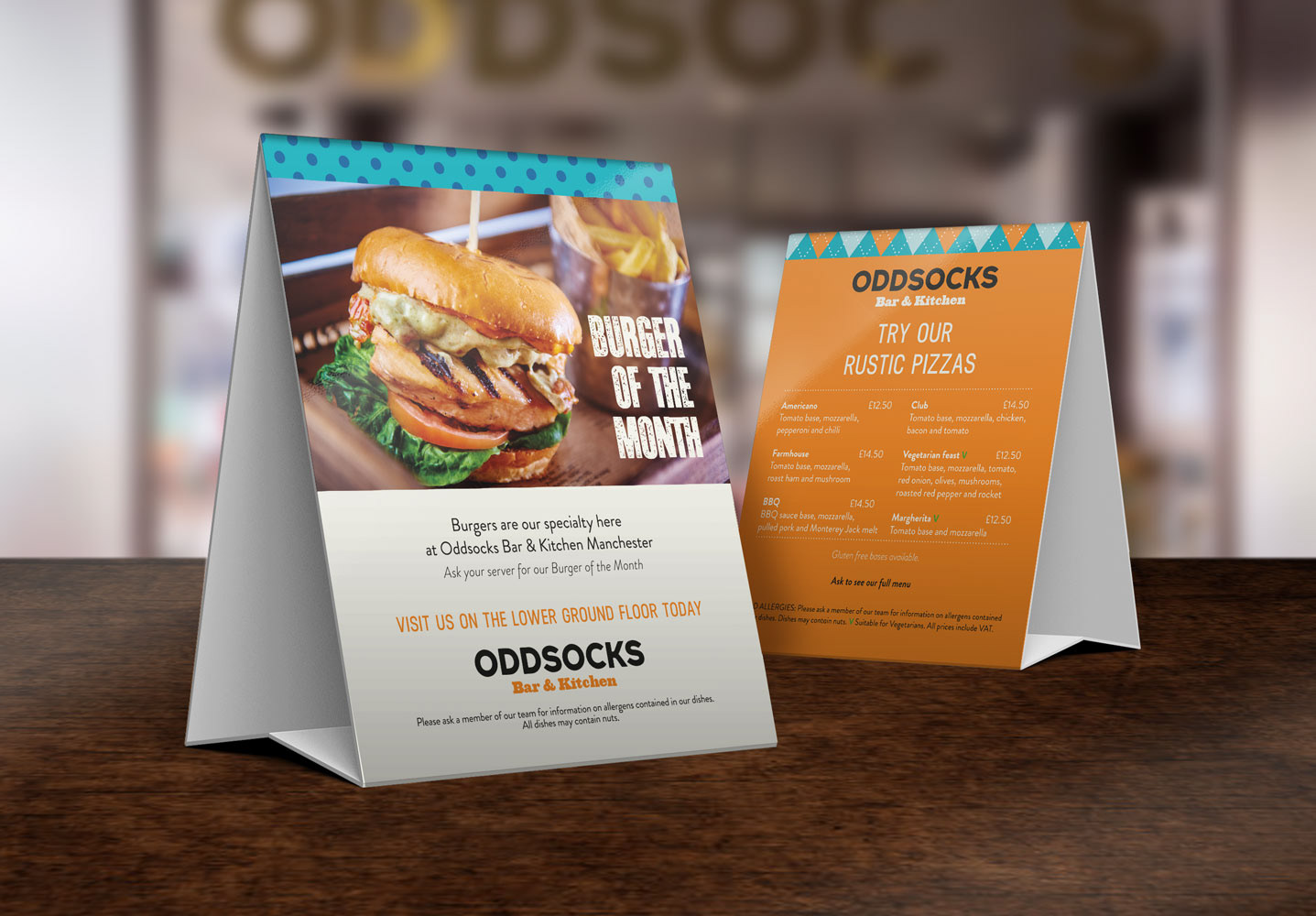 Seasonal promotion tent card