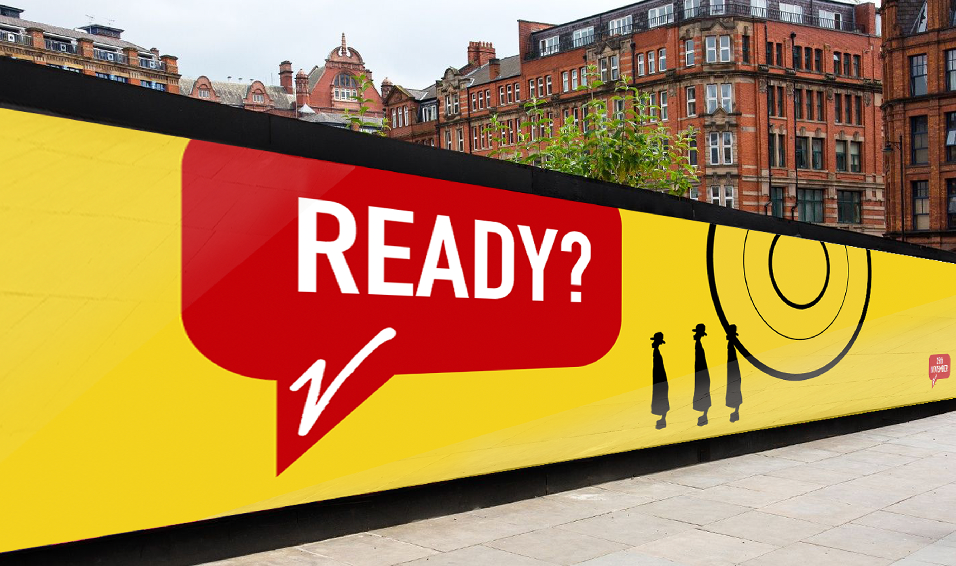 Teaser campaign on hoarding
