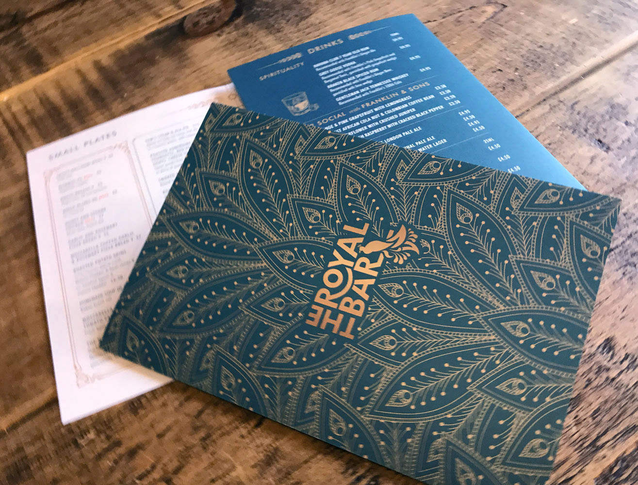 Menu design