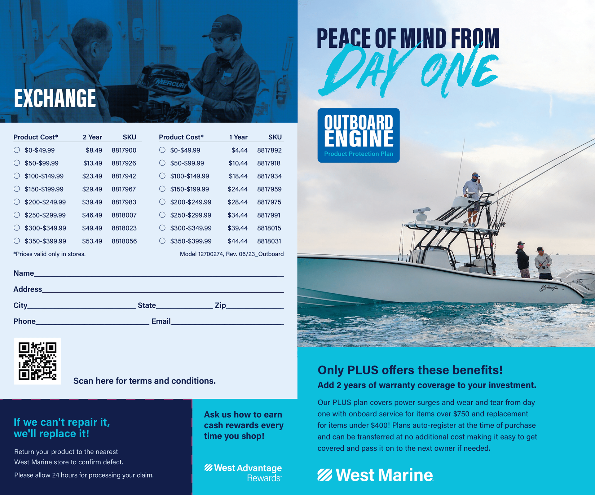 Printed brochure. Front/back.