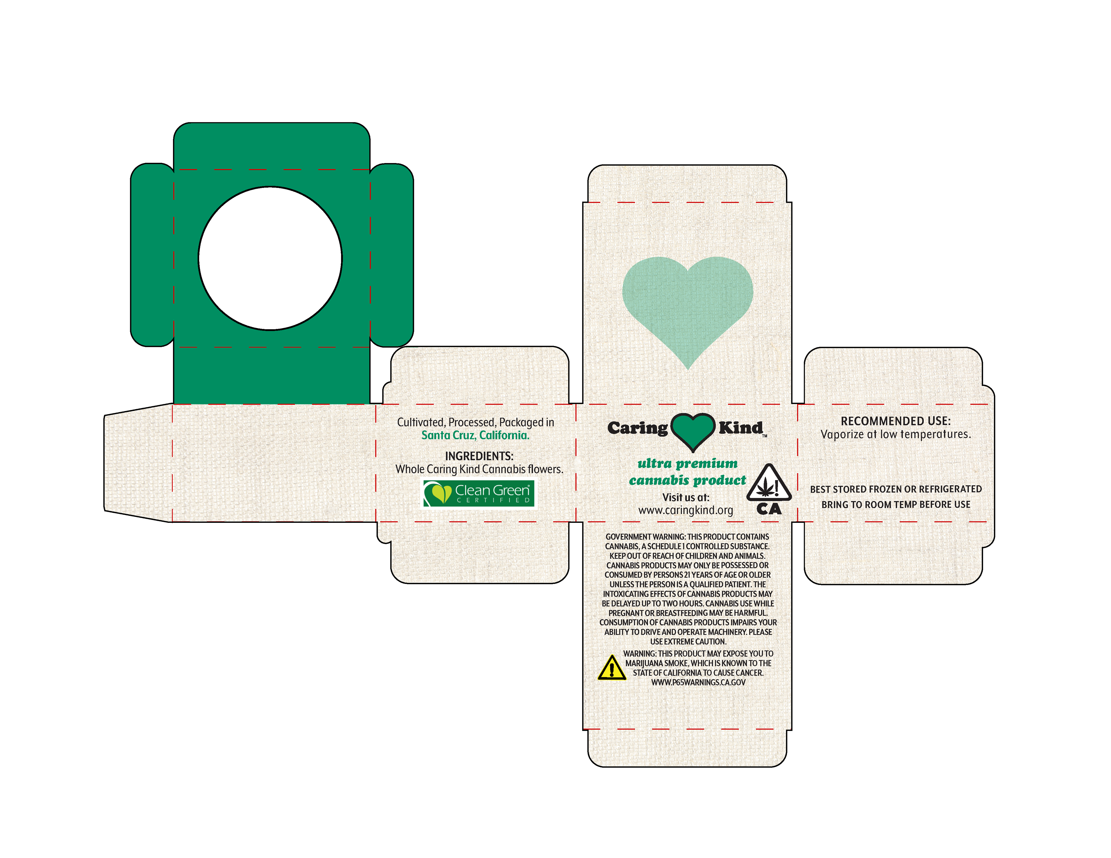 Die for cannabis concentrate packaging.