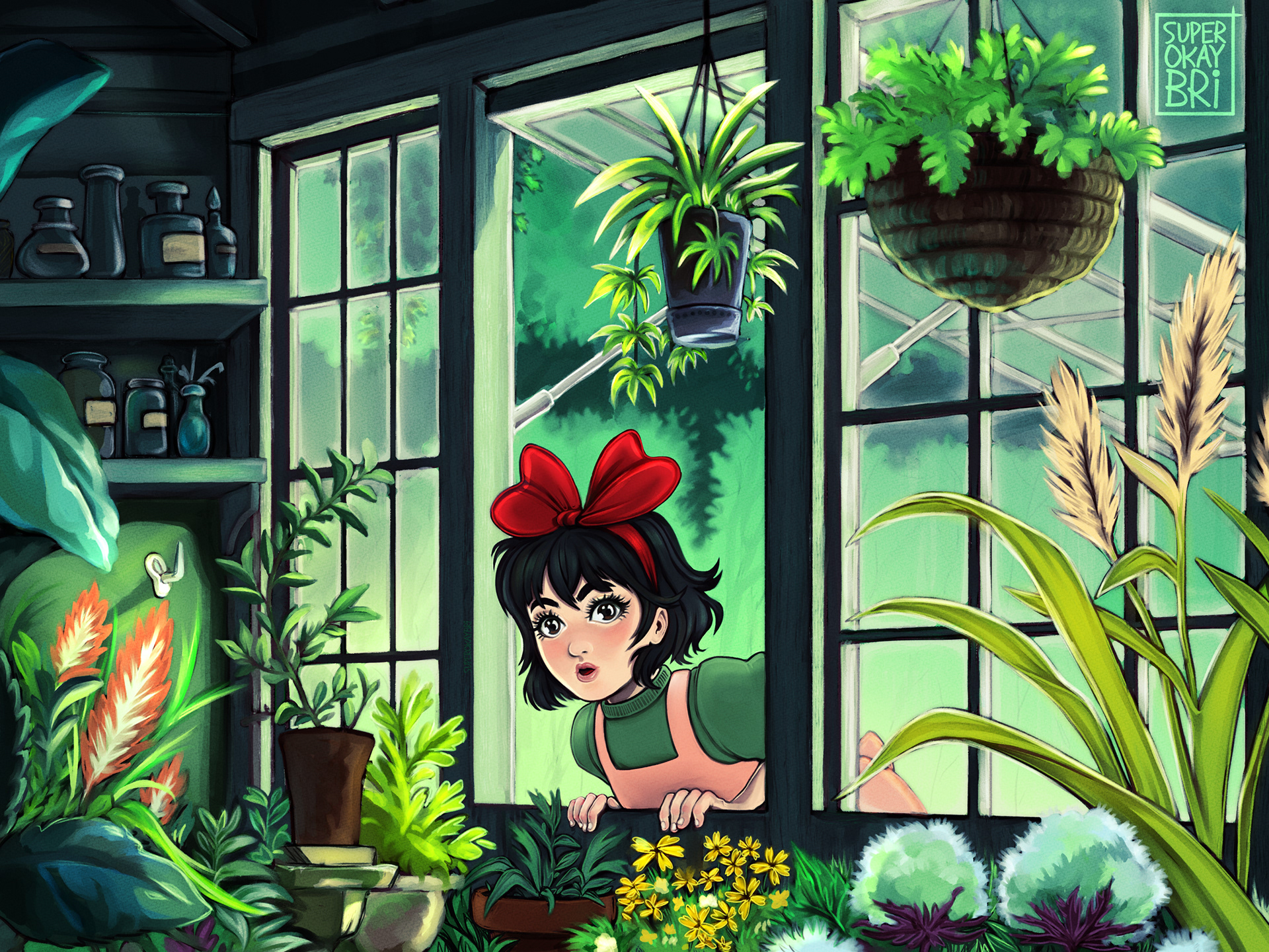 Kiki's Delivery Service Screencap Redraw Illustration