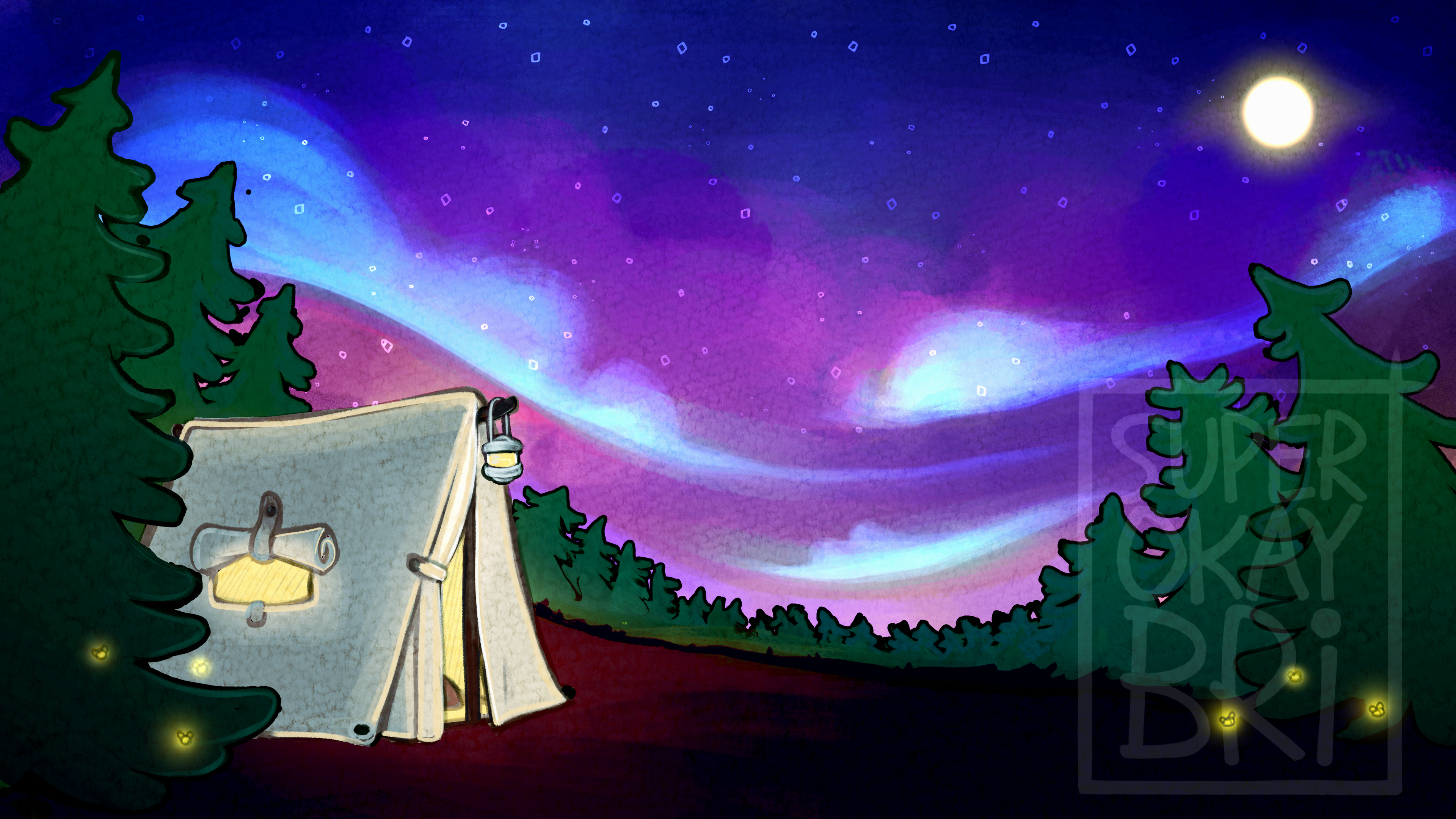 Sagemallow Background illustration