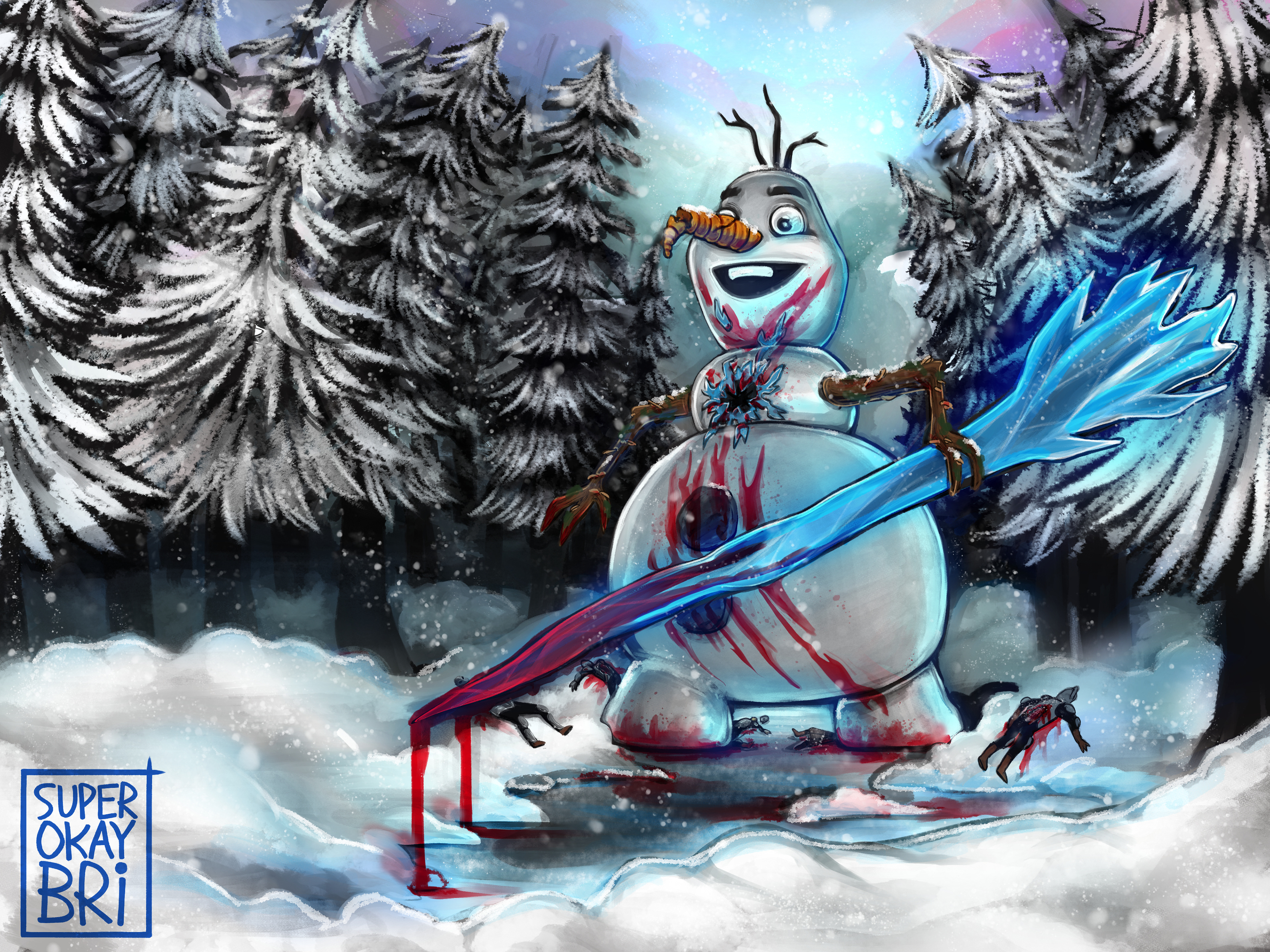 "Olaf the Impaled" illustration