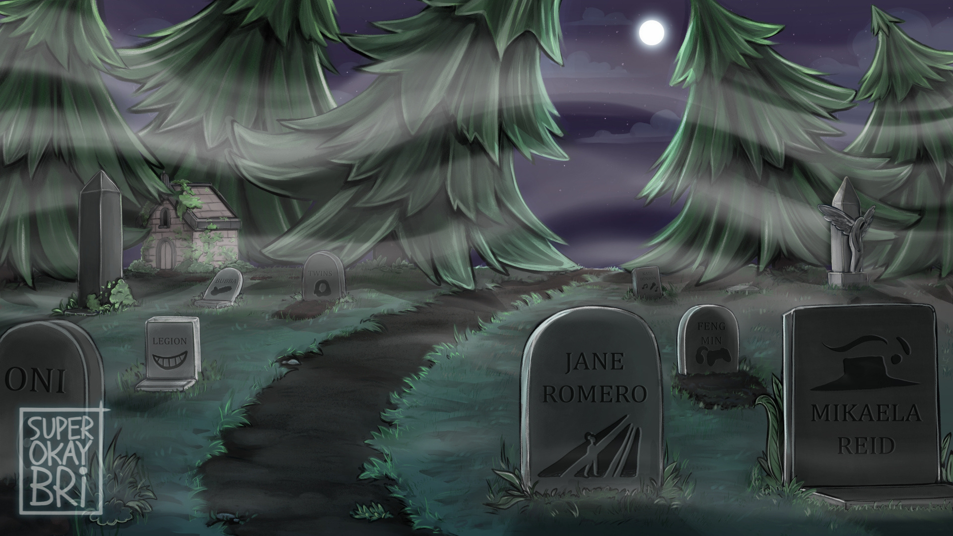 Background Illustration for IzzyBby Stream Kit