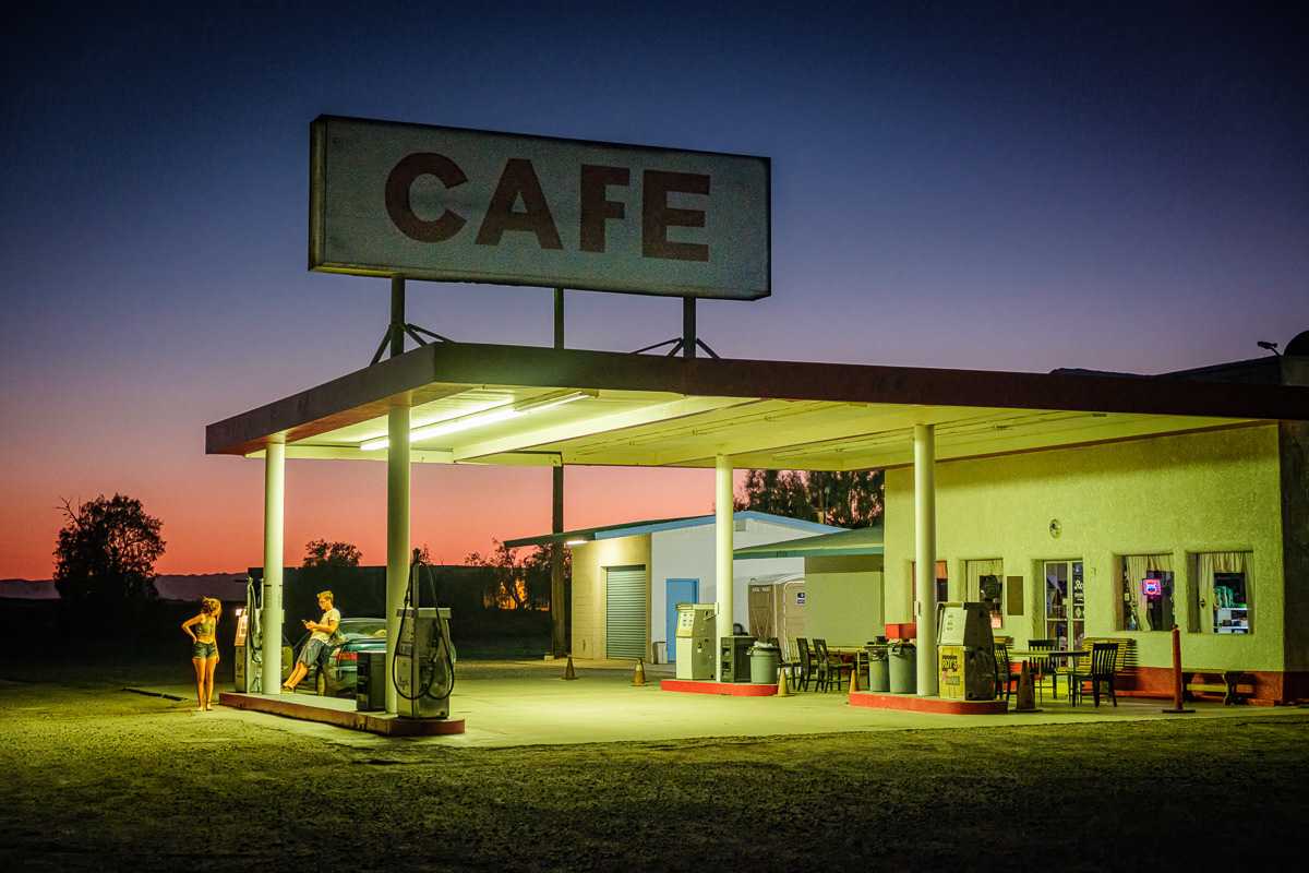 CLOSED FOR THE NIGHT ・ Route66, Amboy, California - ID #010