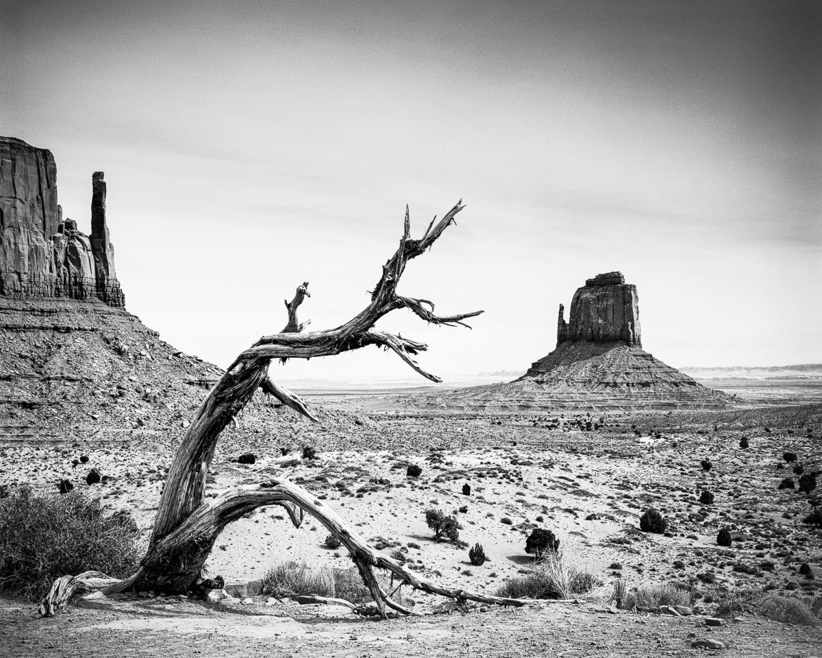 THE MITTENS ・ Monument Valley, Navajo Tribal Park, Arizona-1989 - ID #105