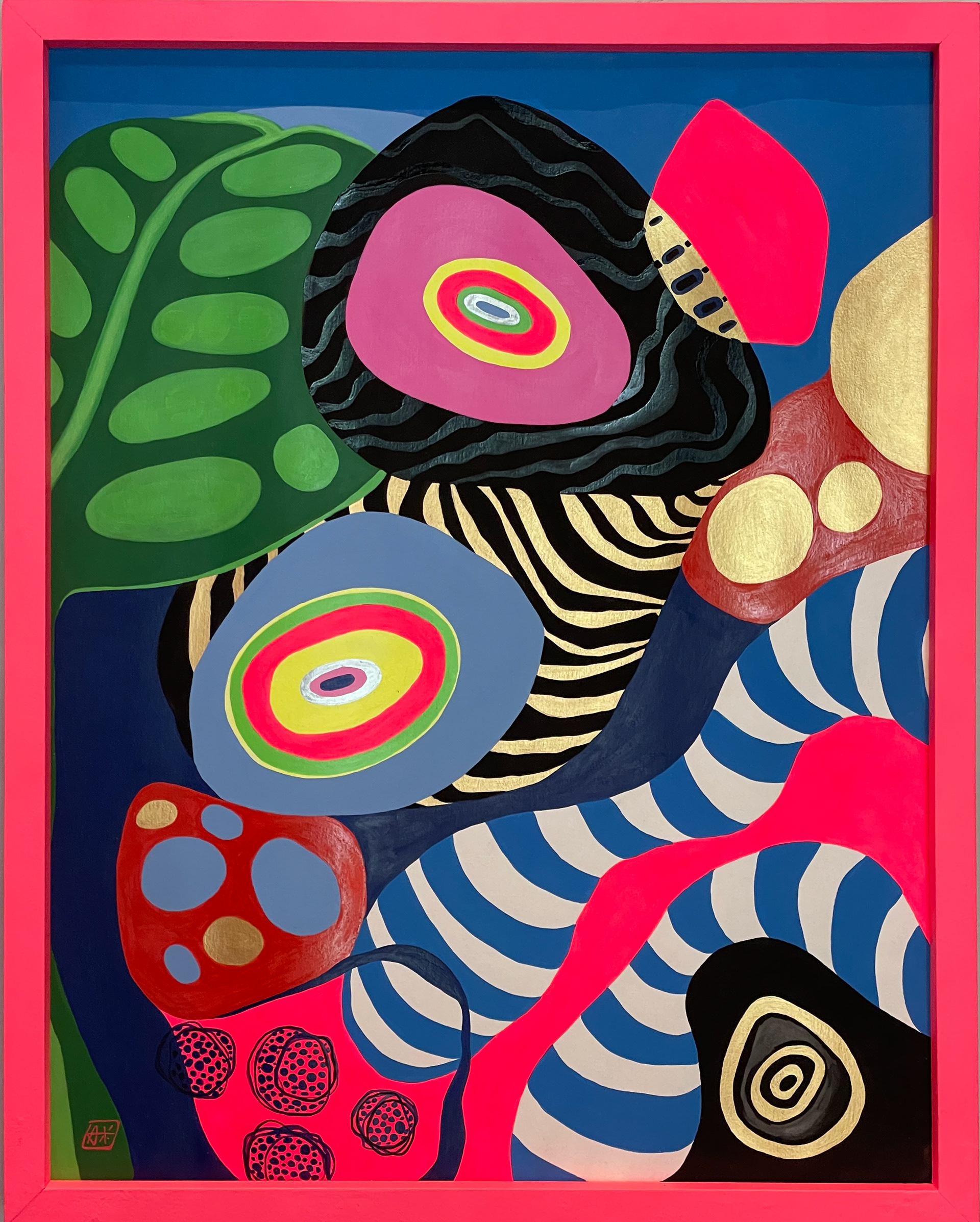 MAYA Acrylic, enamel on paper 28” X 21” SOLD