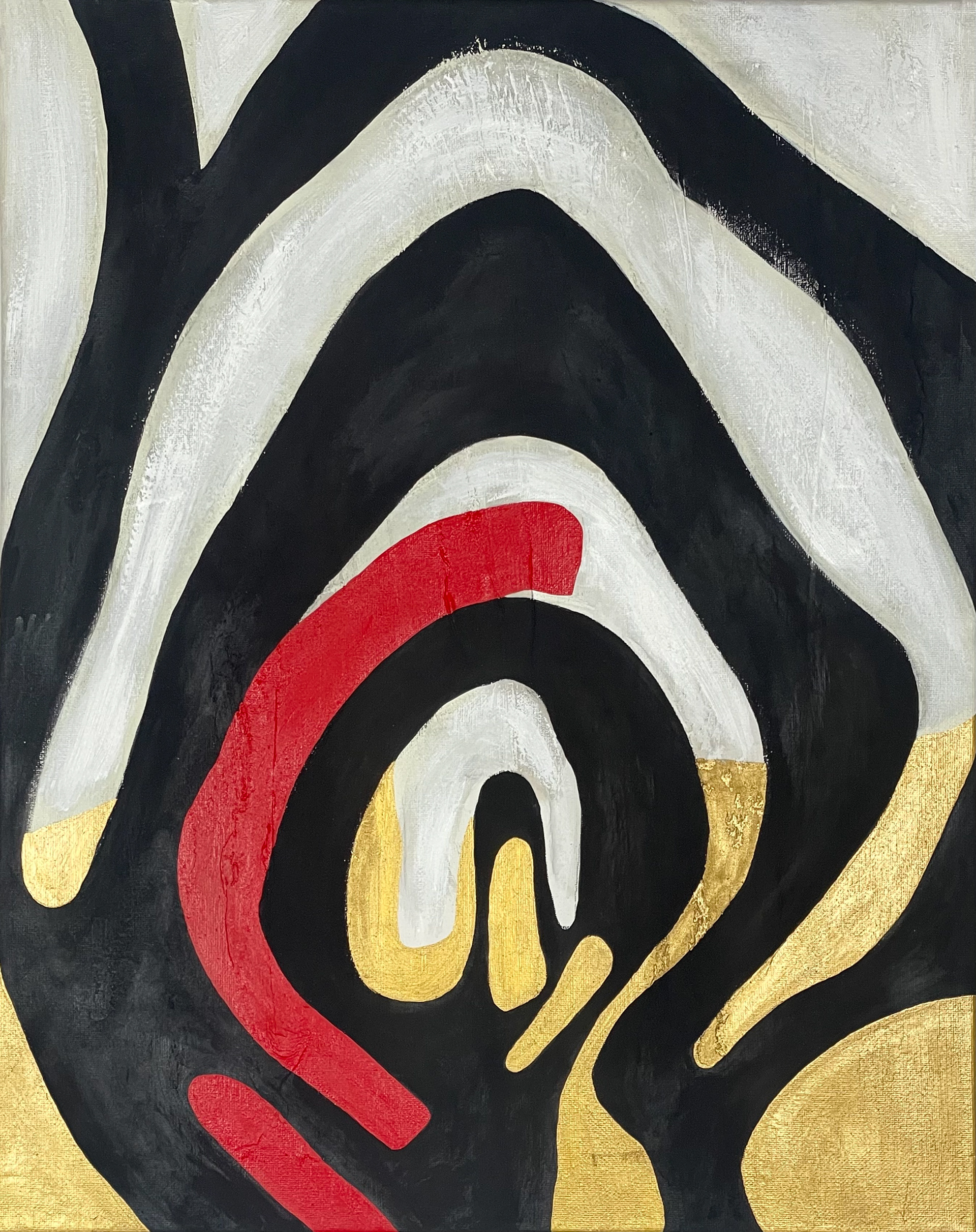 SECRETO Acrylic & enamel on canvas 20” X 15”