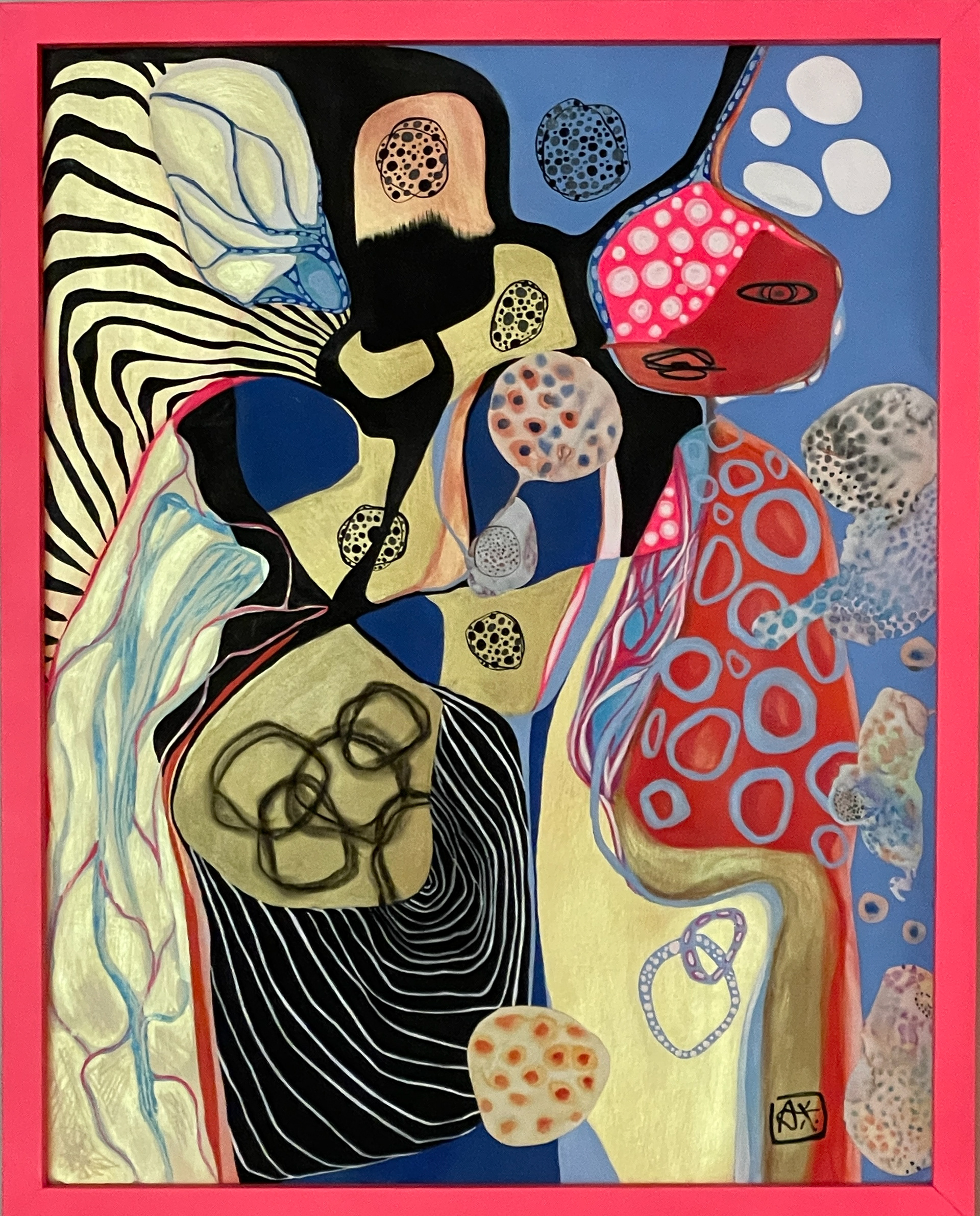 MELANCHOLIA Acrylic, enamel & collage on paper  28” X 21”