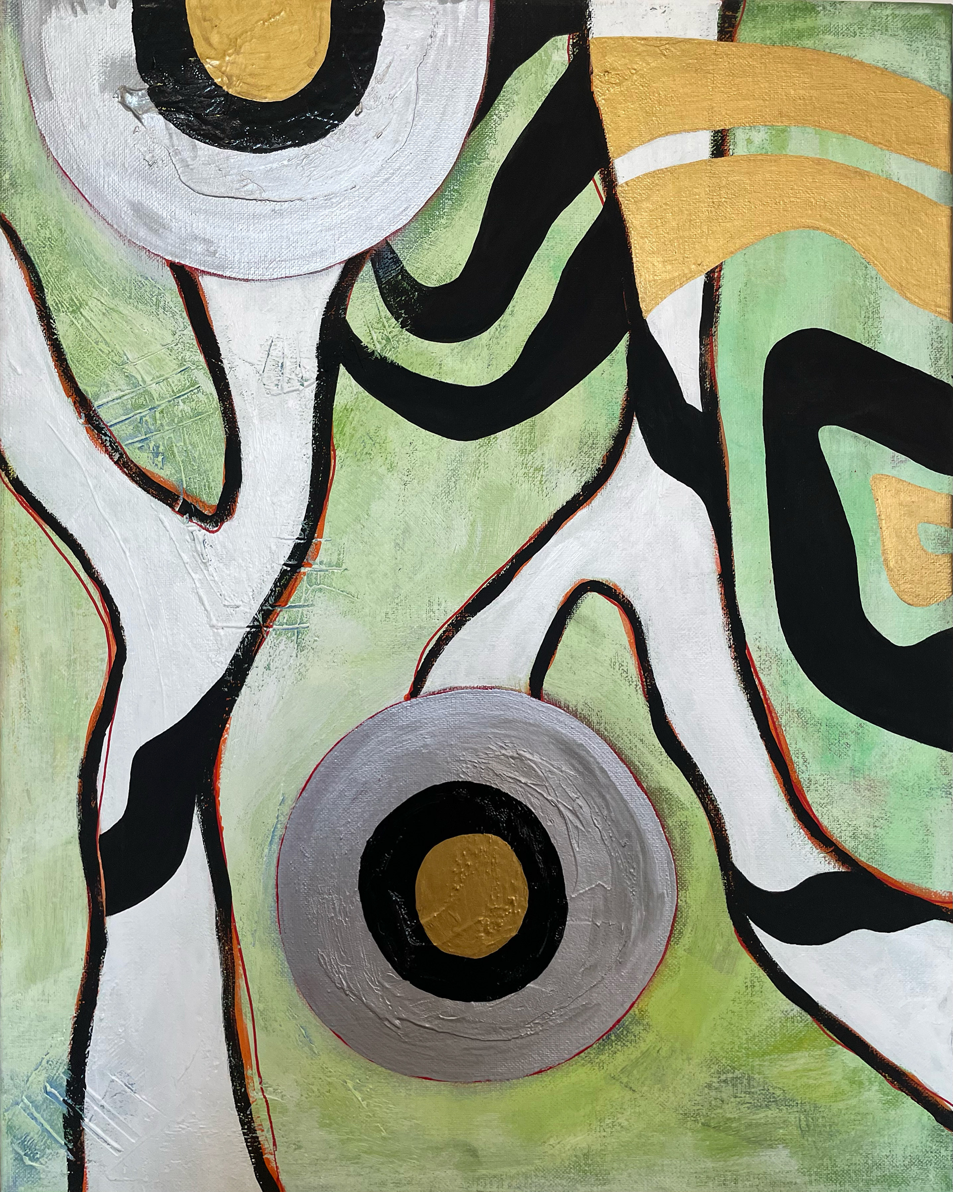 MENTALIST Acrylic & enamel on canvas 20” X 15”