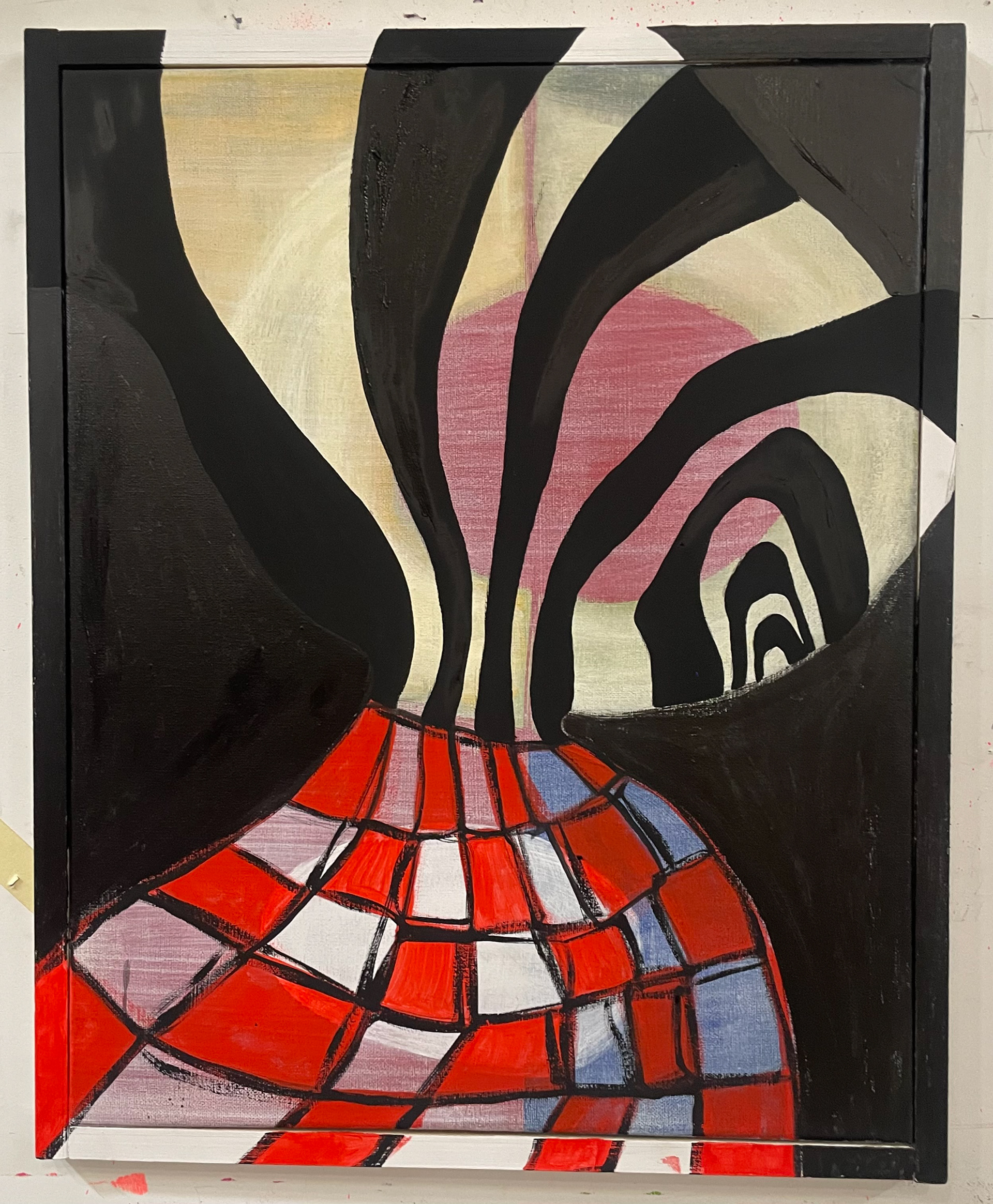 CAROUSEL Acrylic & flashe paint on canvas 22” X 17”