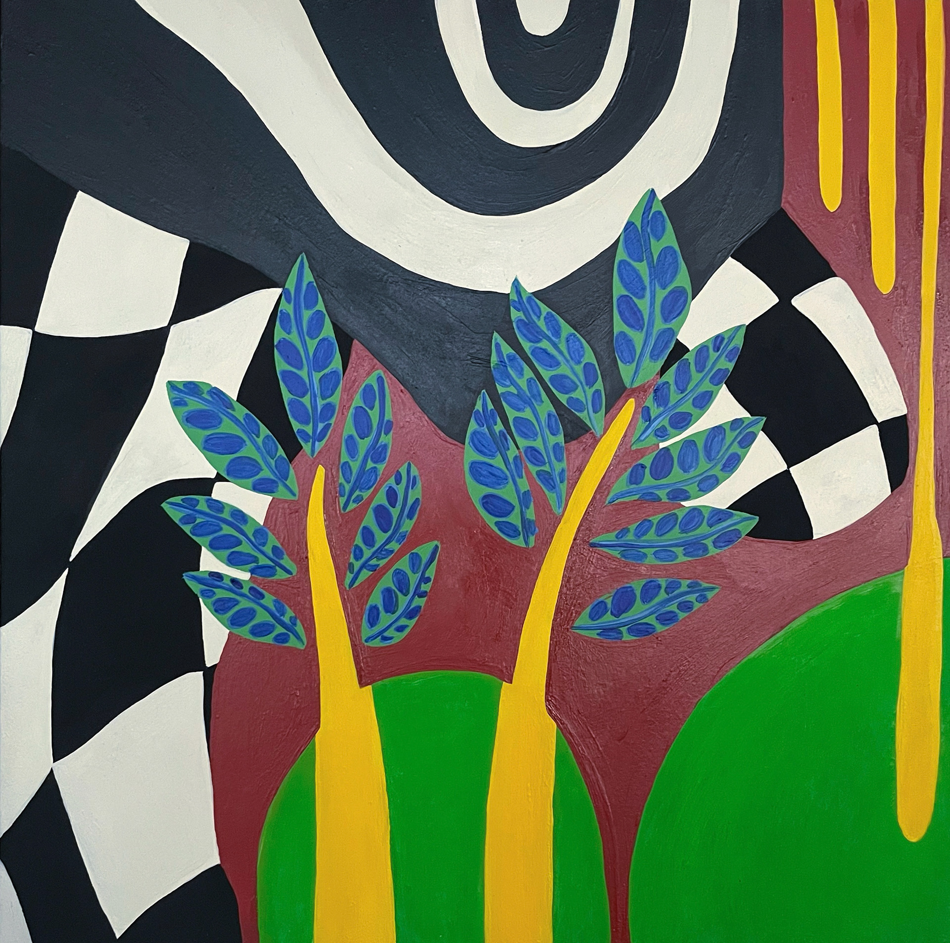 SERENITY Acrylic on wood panel 12” X 12”
