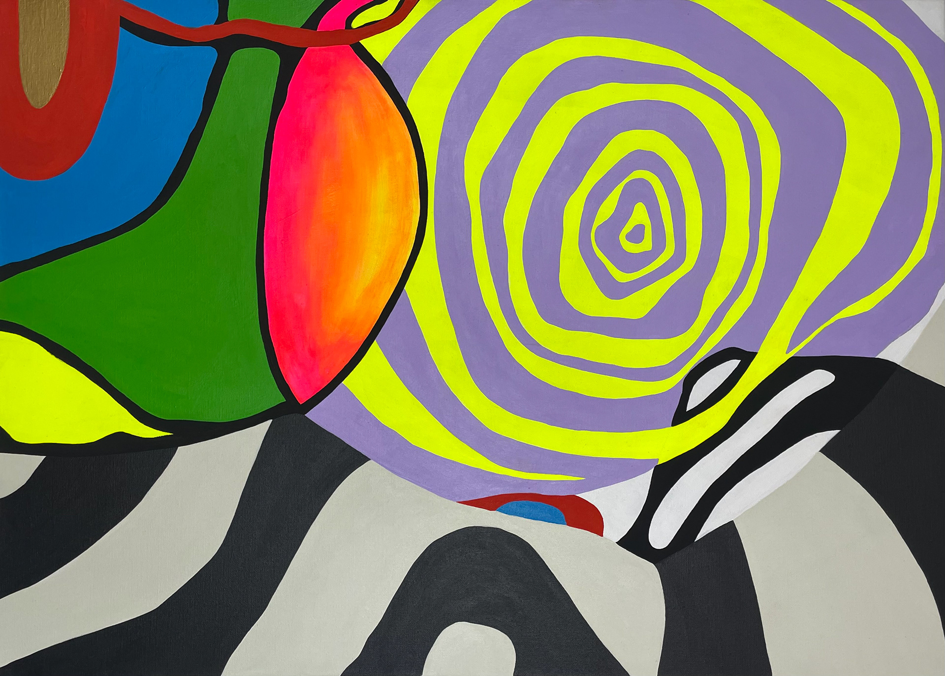 ORACULO Acrylic, enamel on canvas 35” X 25”