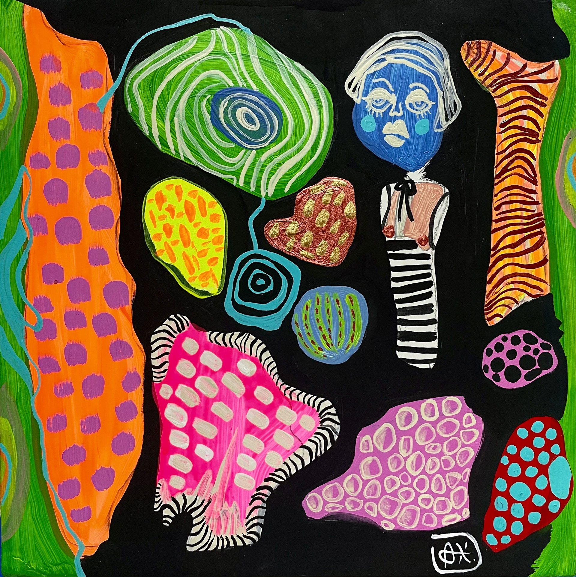 UNIVERSE CREATIONS Acrylic on wood panel  6” X 6”